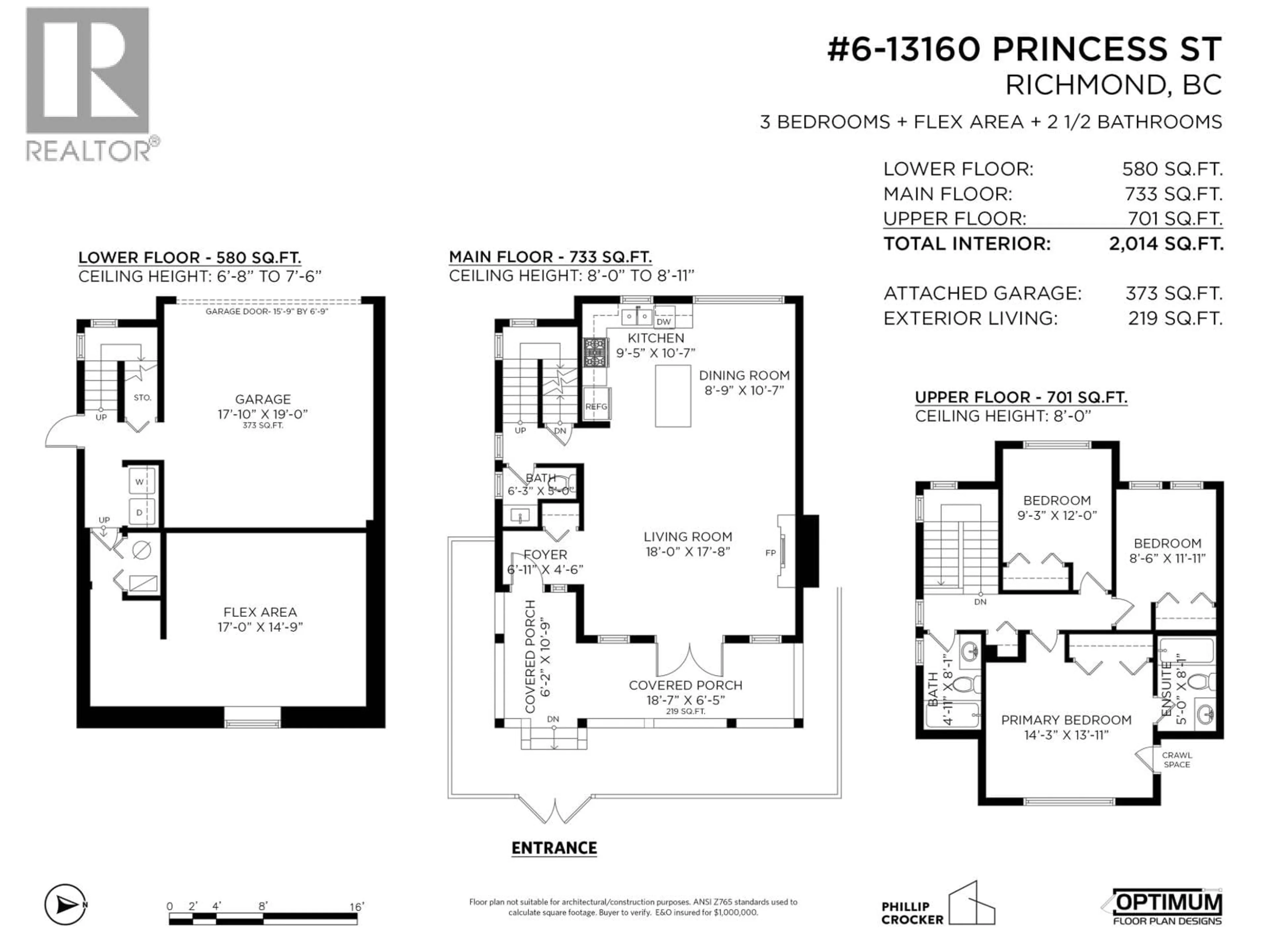 Floor plan for 6 - 13160 PRINCESS STREET, Richmond British Columbia V7E3S2