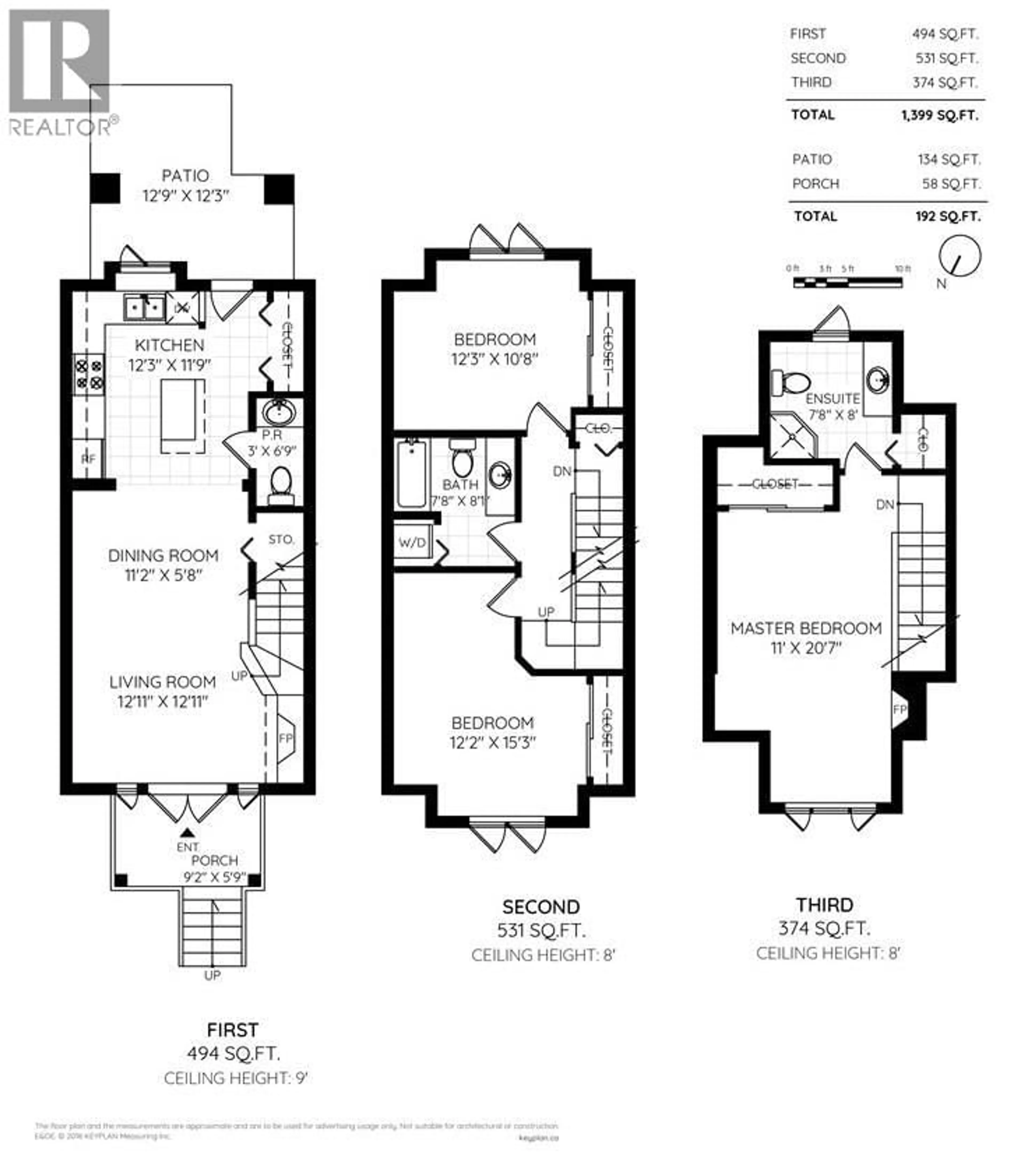 Floor plan for 112 - 675 PARK CRESCENT, New Westminster British Columbia V3L5W4