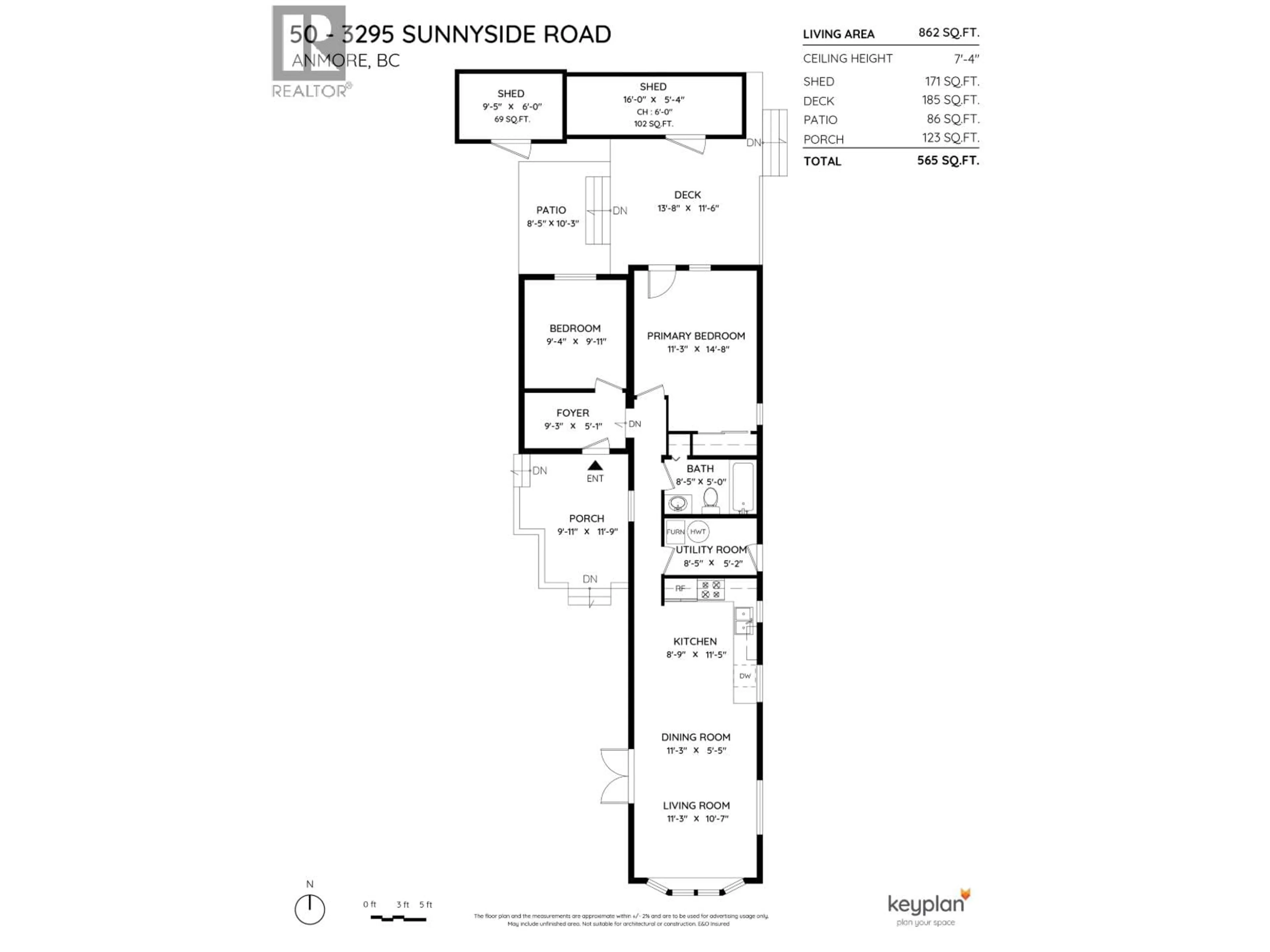 Floor plan for 50 - 3295 SUNNYSIDE ROAD, Anmore British Columbia V3H4Z4