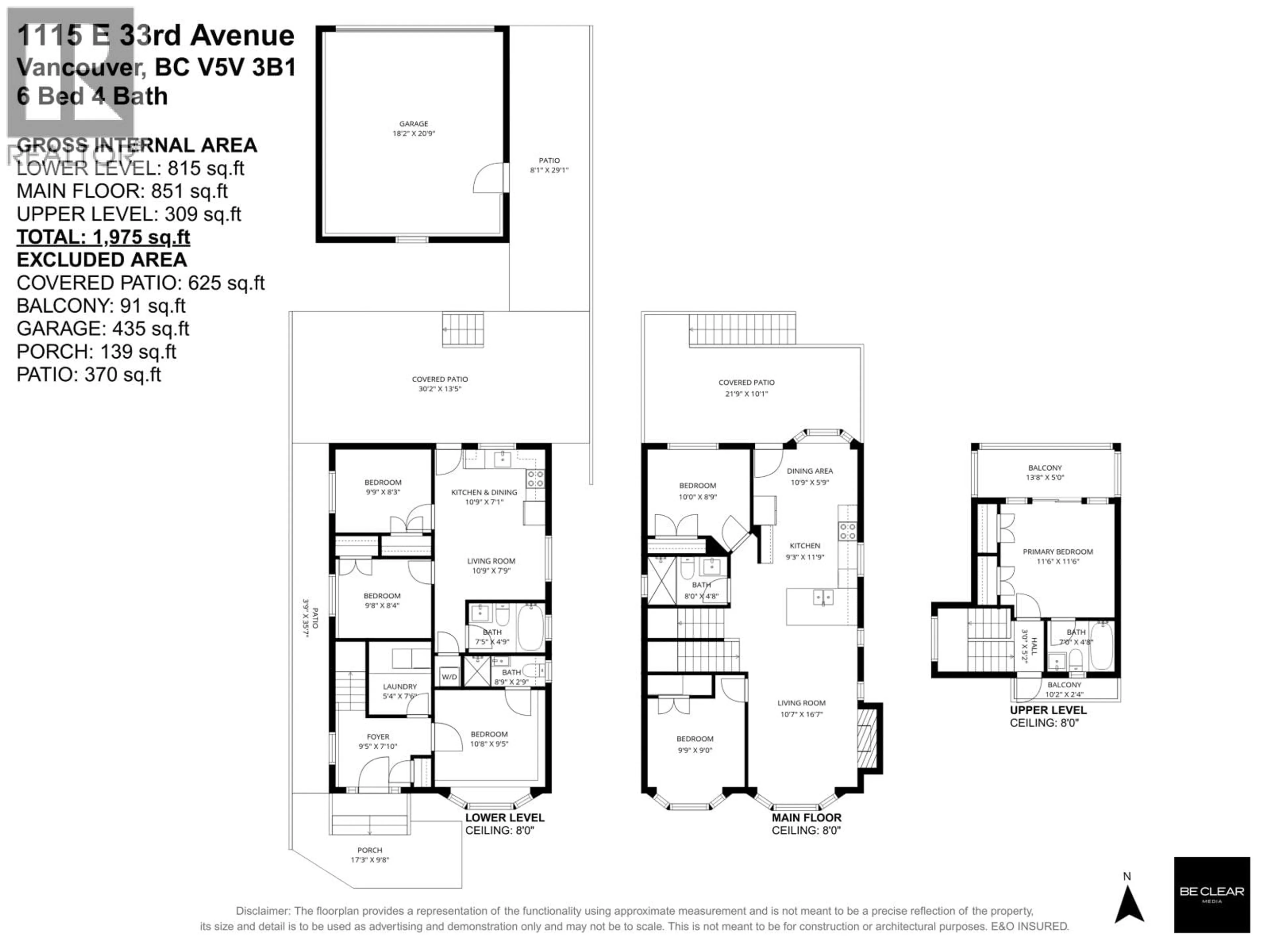 Floor plan for 1115 33RD AVENUE, Vancouver British Columbia V5V3B1