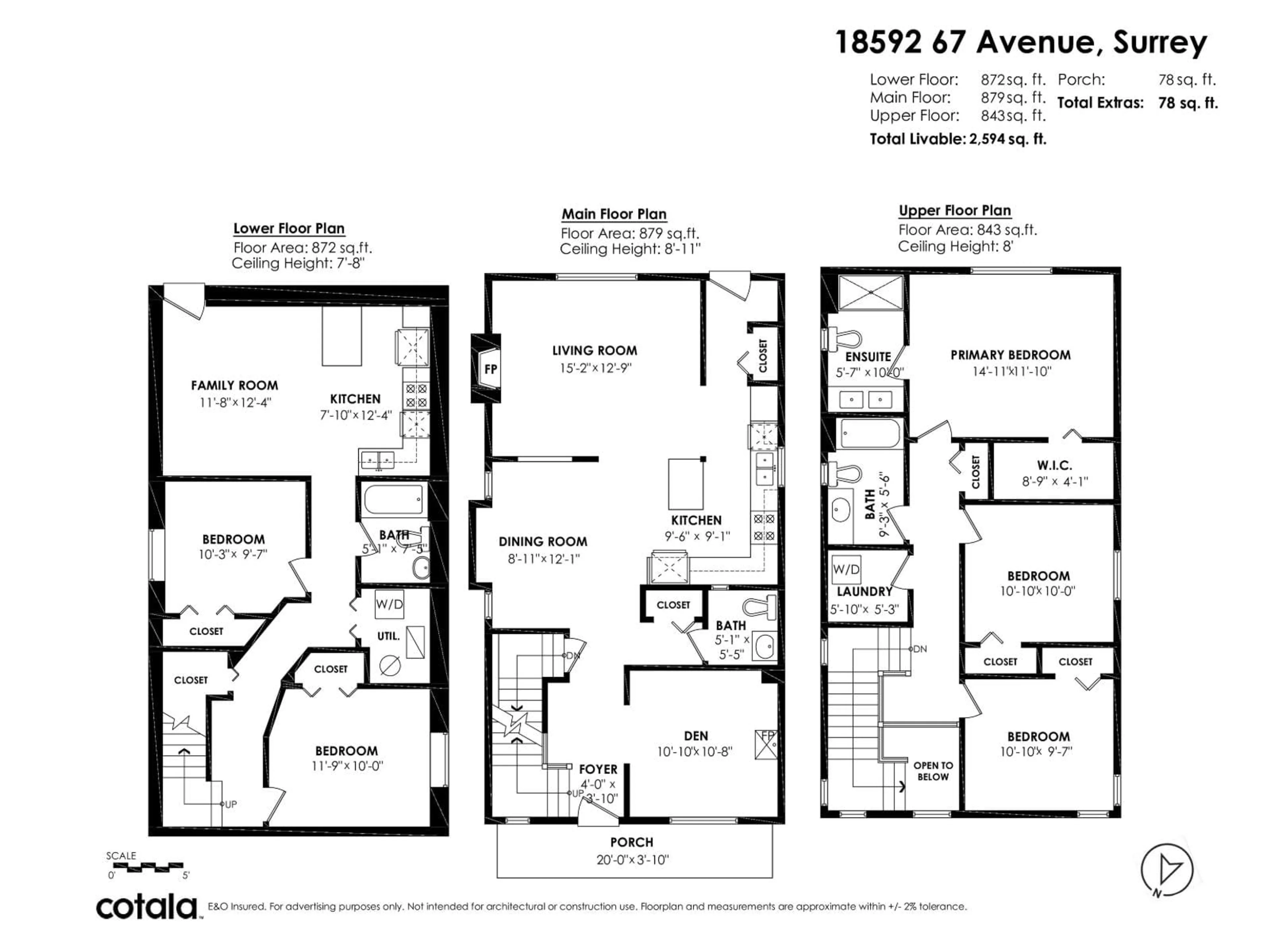 Floor plan for 18592 67 AVENUE, Surrey British Columbia V3S1Z1