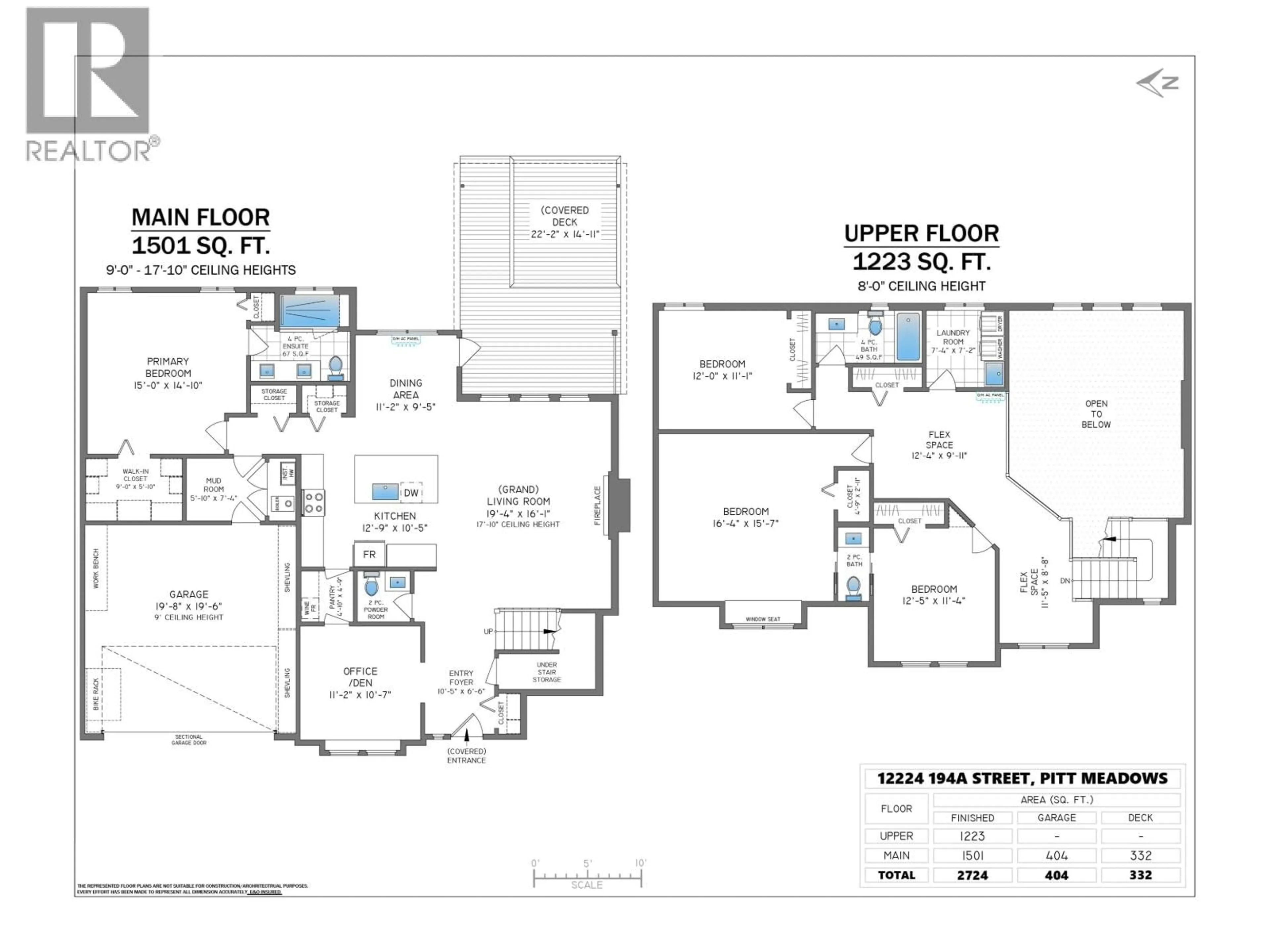 Floor plan for 12224 194A STREET, Pitt Meadows British Columbia V3Y2M9