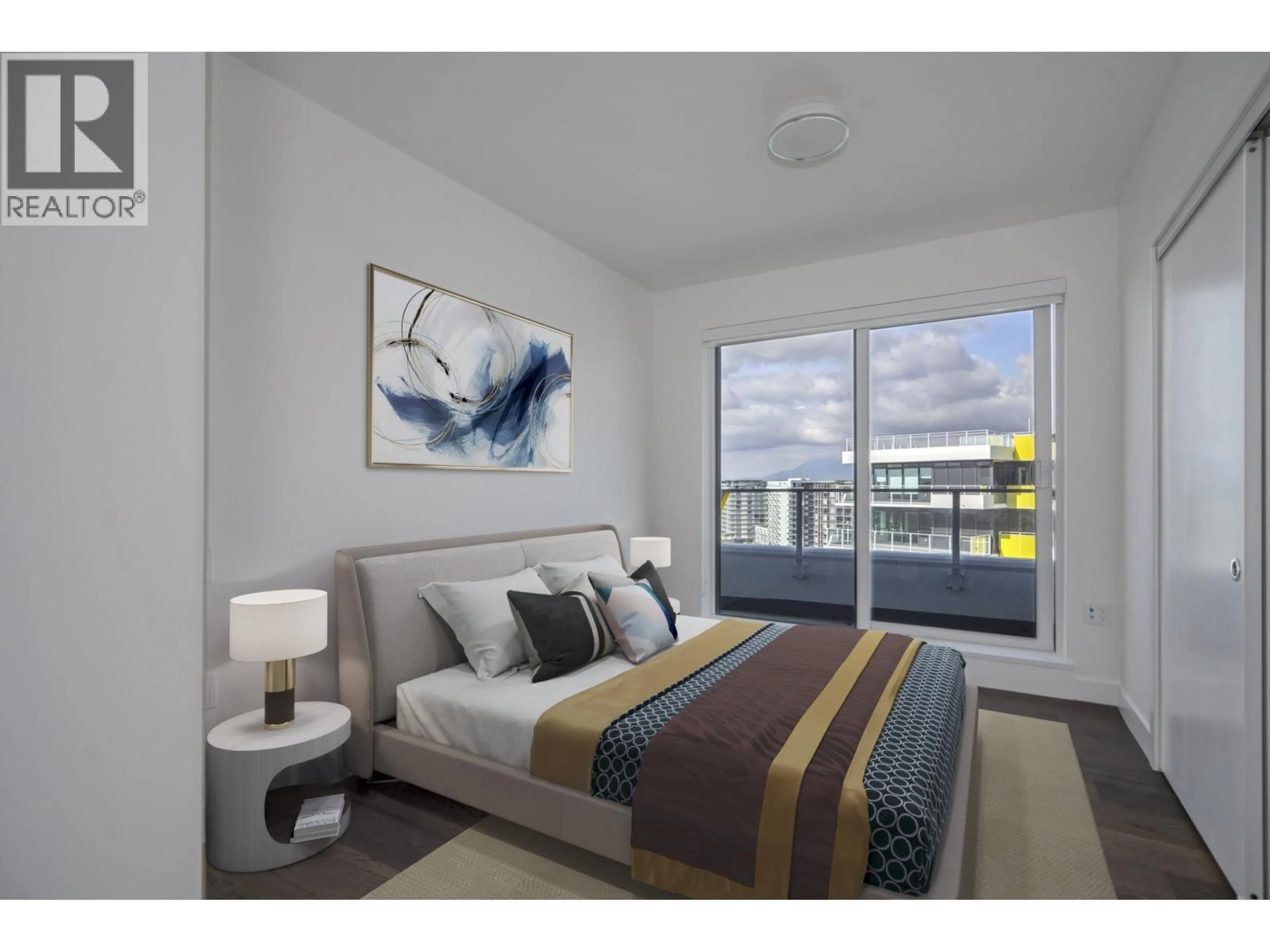 Bedroom with bed, unknown for 1805 - 5788 GILBERT ROAD, Richmond British Columbia V6X1B7