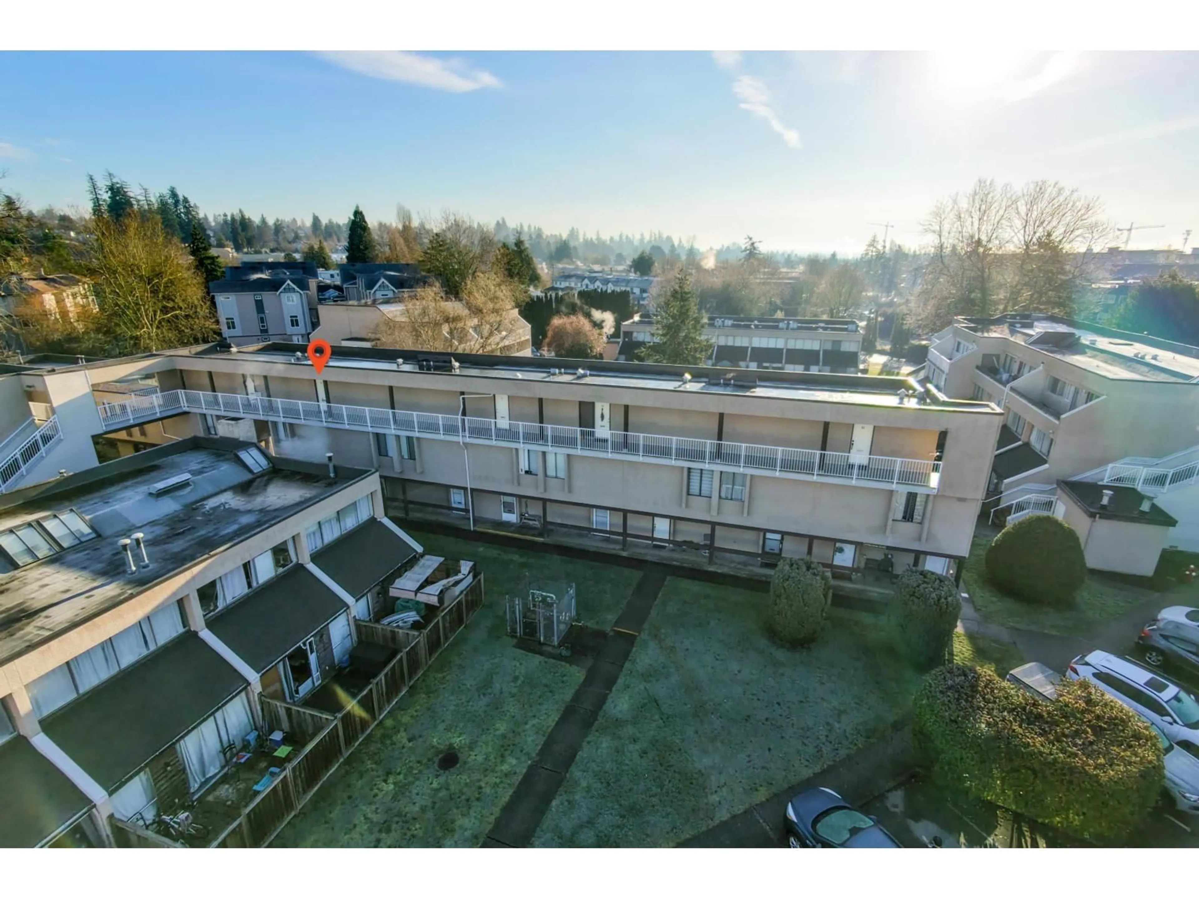A pic from outside/outdoor area/front of a property/back of a property/a pic from drone, unknown for 44 - 17706 60 AVENUE, Surrey British Columbia V3S1V2