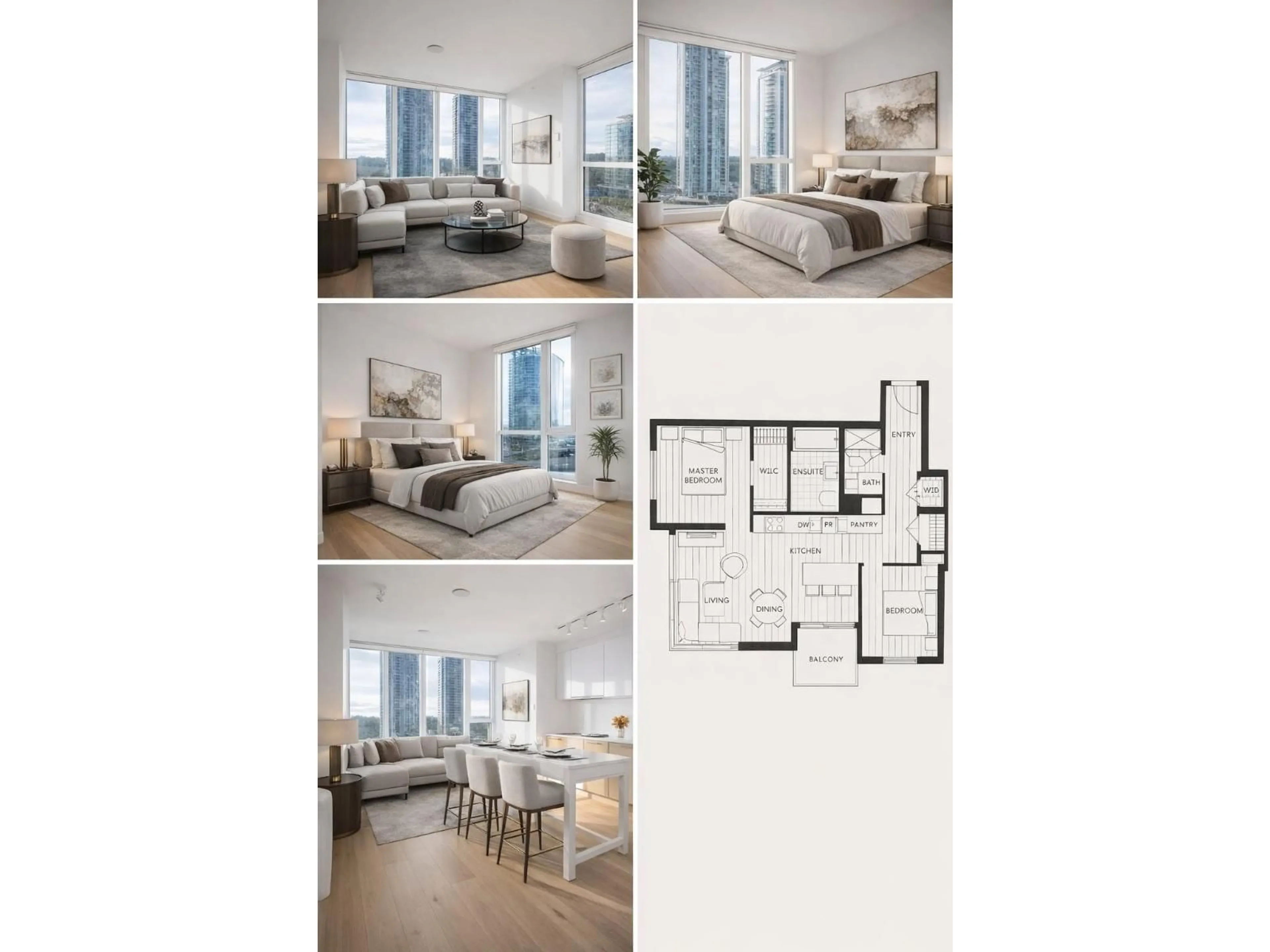 Floor plan for 1702 - 13438 CENTRAL AVENUE, Surrey British Columbia V3T0N2