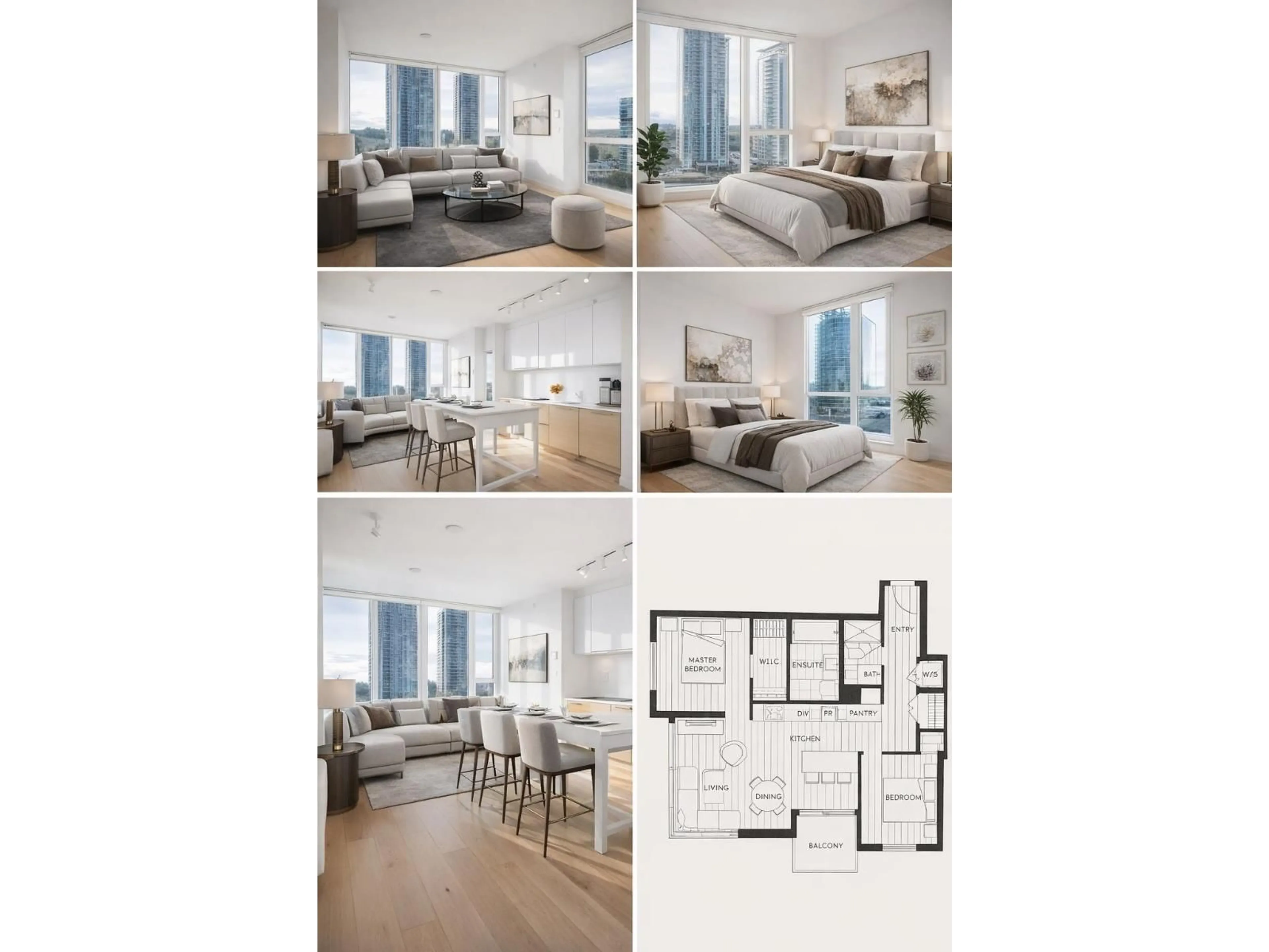 Floor plan for 1702 - 13438 CENTRAL AVENUE, Surrey British Columbia V3T0N2