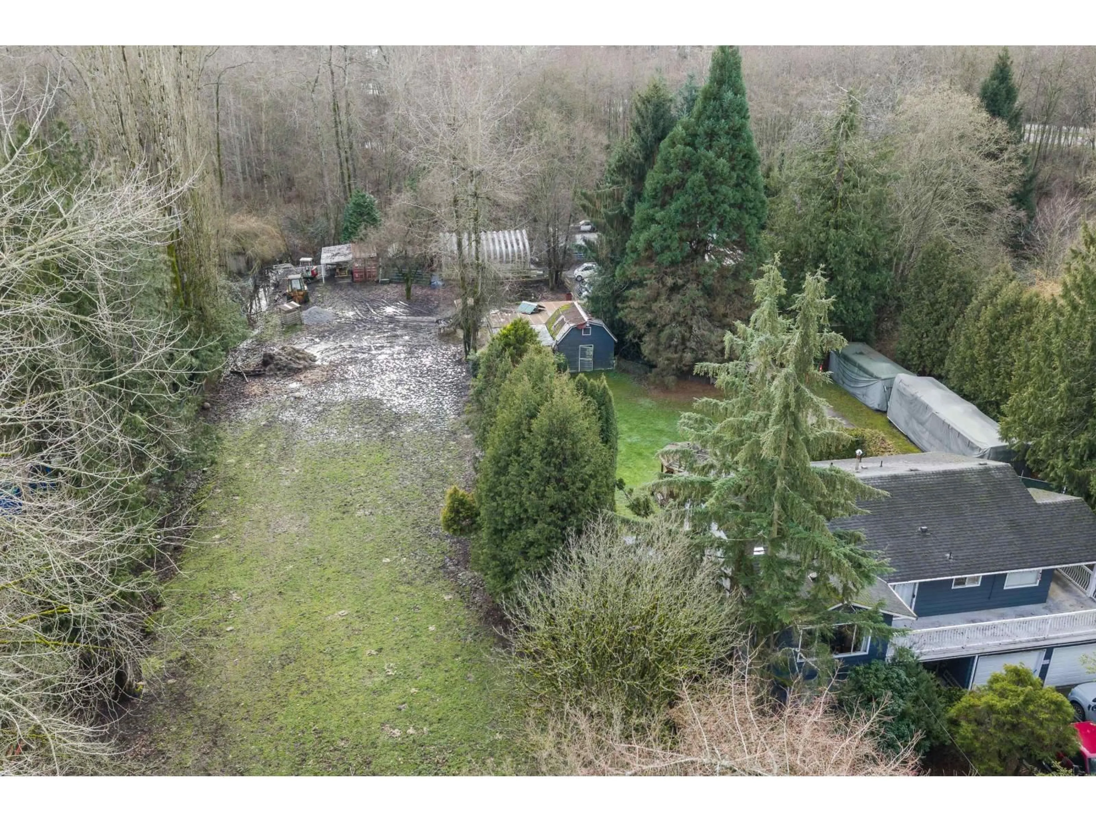 A pic from outside/outdoor area/front of a property/back of a property/a pic from drone, forest/trees view for 16184 20 AVENUE, Surrey British Columbia V3Z9M8