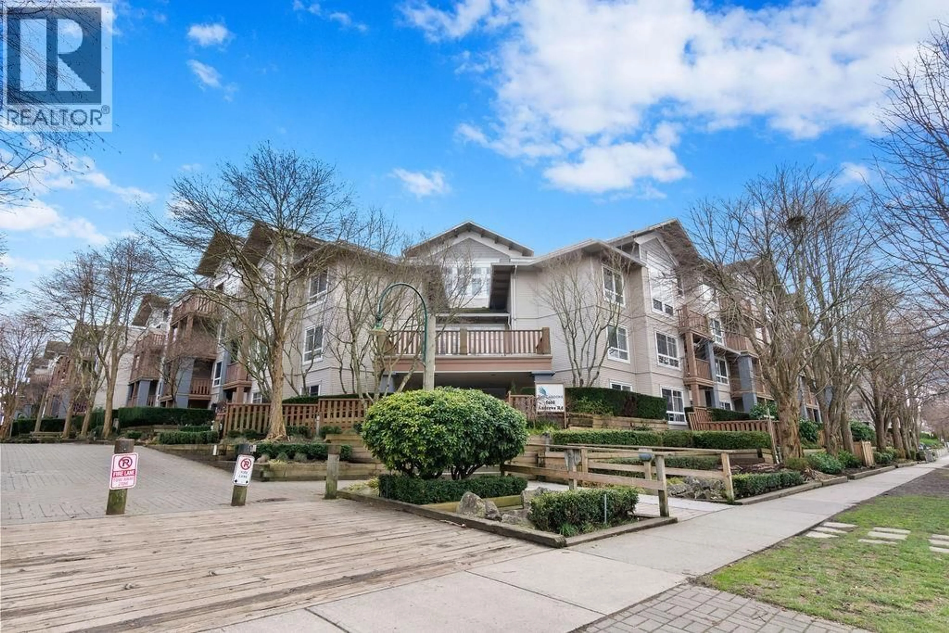 A pic from outside/outdoor area/front of a property/back of a property/a pic from drone, street for 132 - 5600 ANDREWS ROAD, Richmond British Columbia V7E6N1