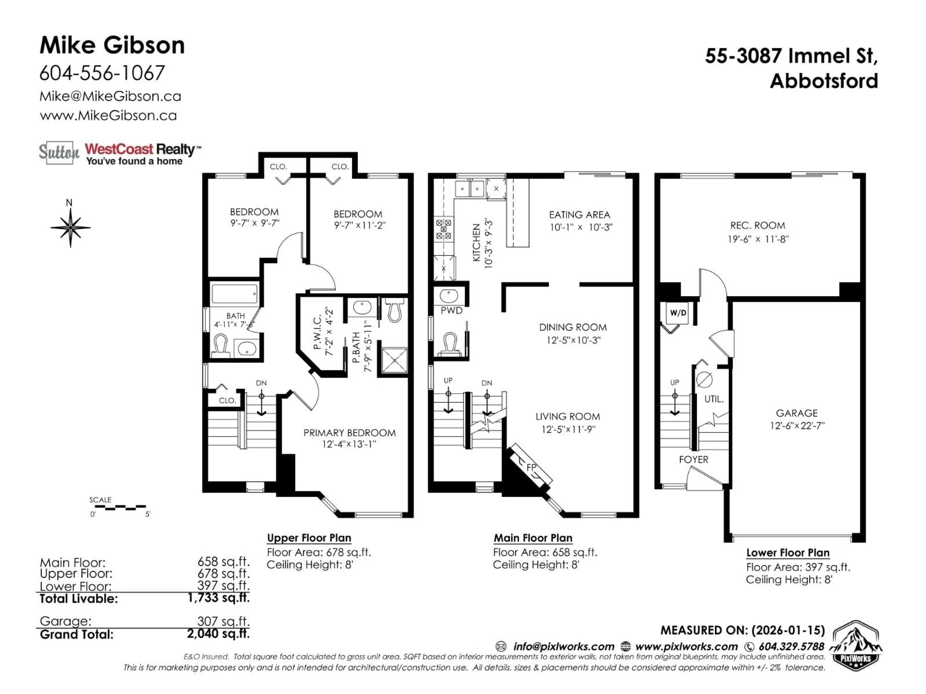 Floor plan for 55 - 3087 IMMEL STREET, Abbotsford British Columbia V2S6Z6