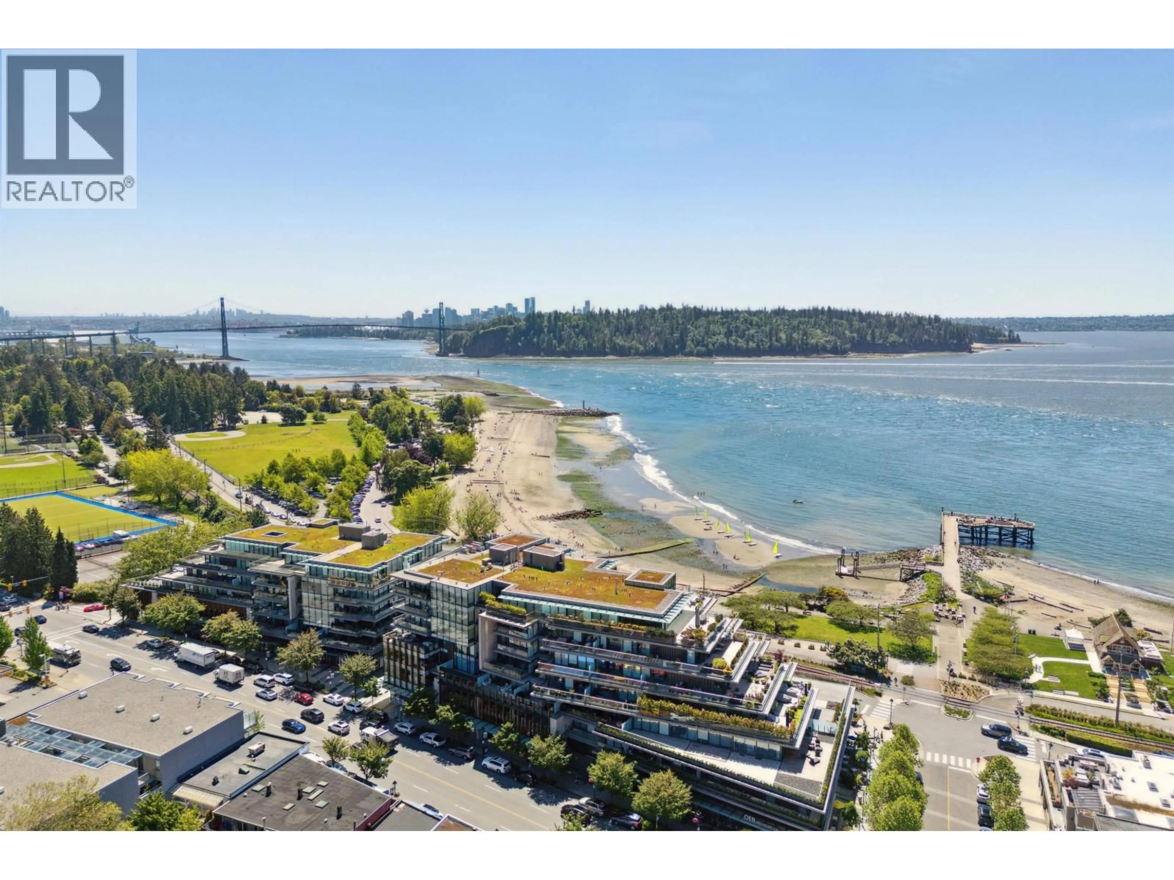 A pic from outside/outdoor area/front of a property/back of a property/a pic from drone, water/lake/river/ocean view for 209 - 1355 BELLEVUE AVENUE, West Vancouver British Columbia V7T0B4