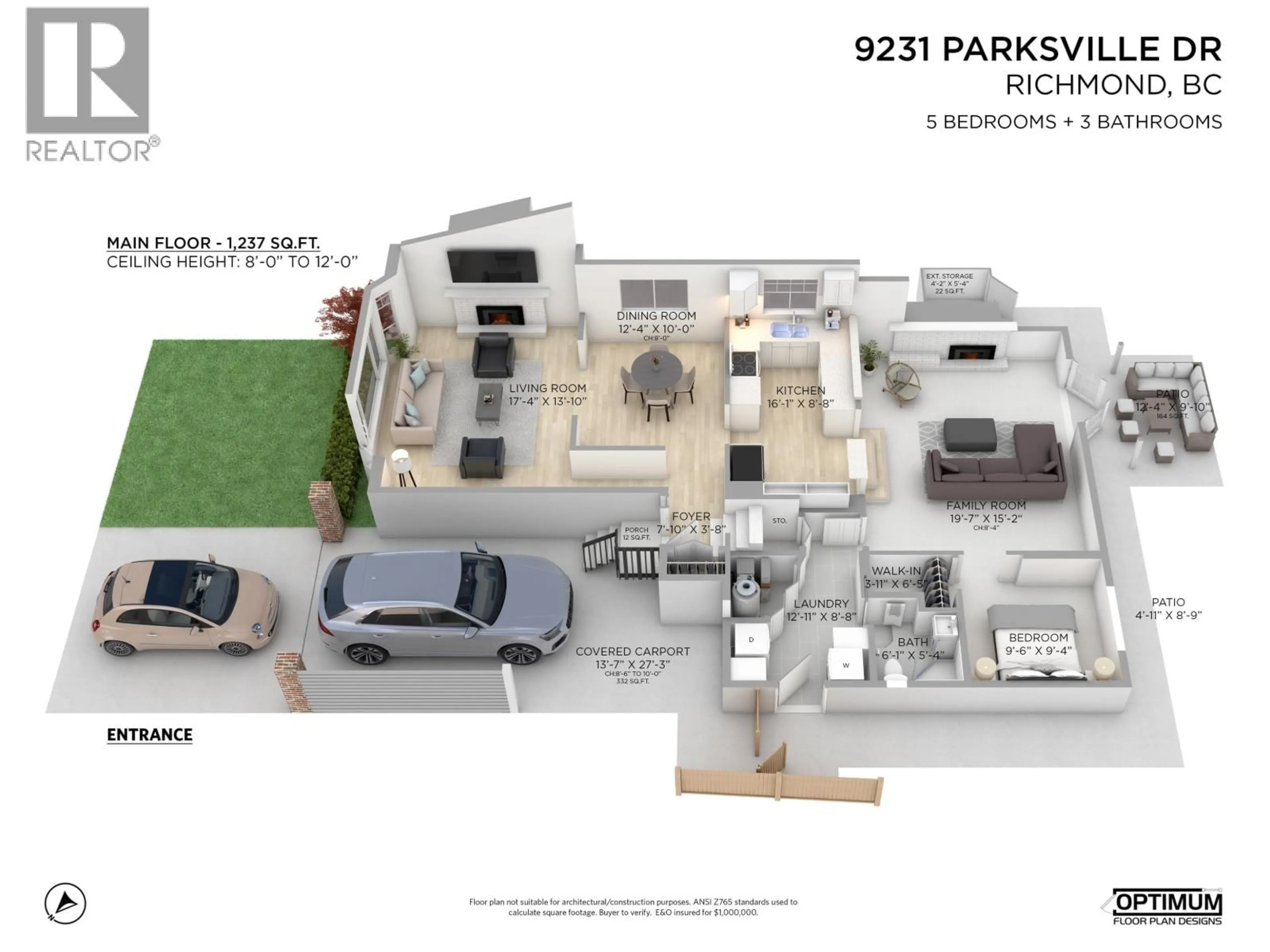 Floor plan for 9231 PARKSVILLE DRIVE, Richmond British Columbia V7E4K1
