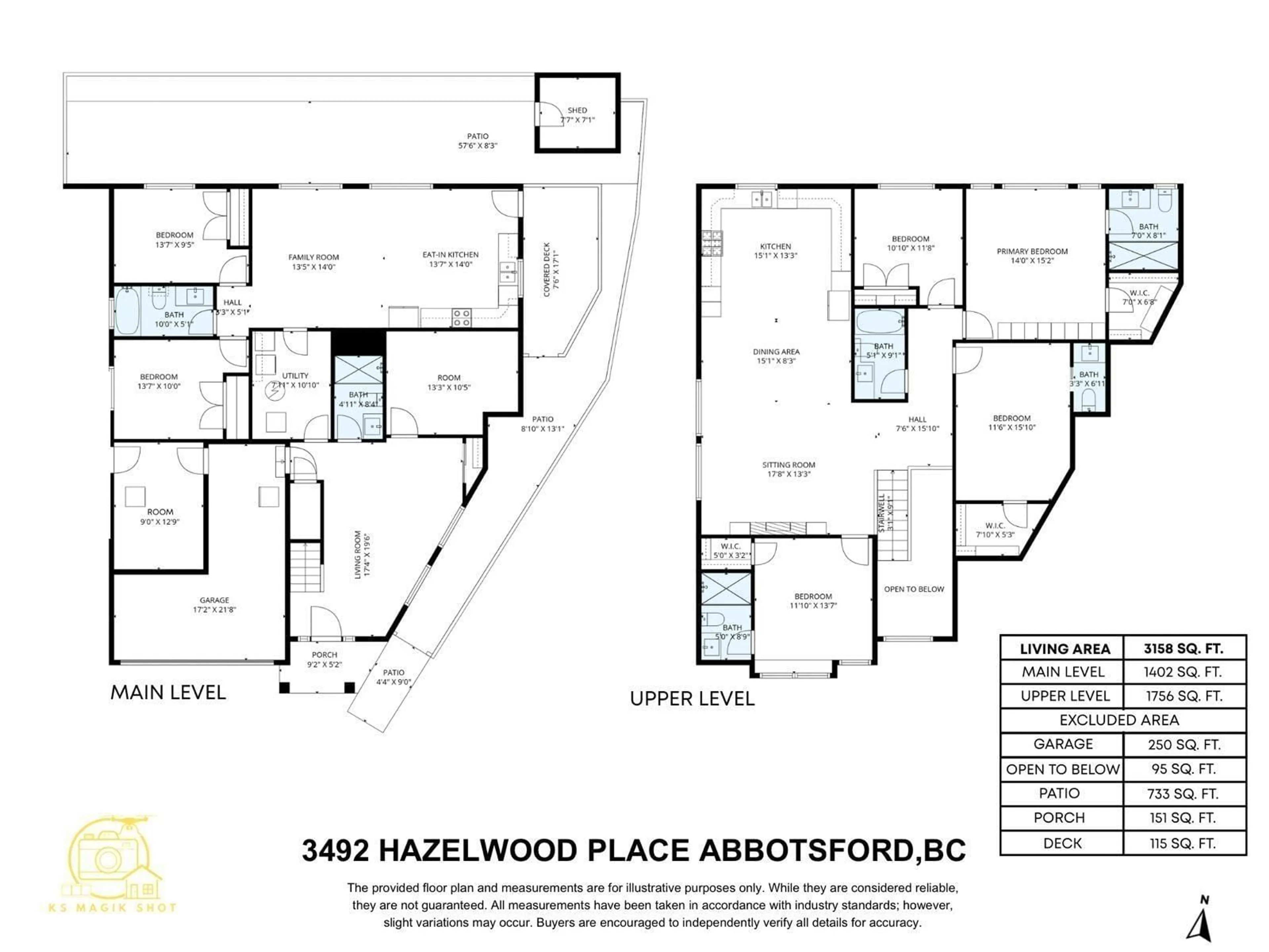 Floor plan for 3492 HAZELWOOD PLACE, Abbotsford British Columbia V2S0H8