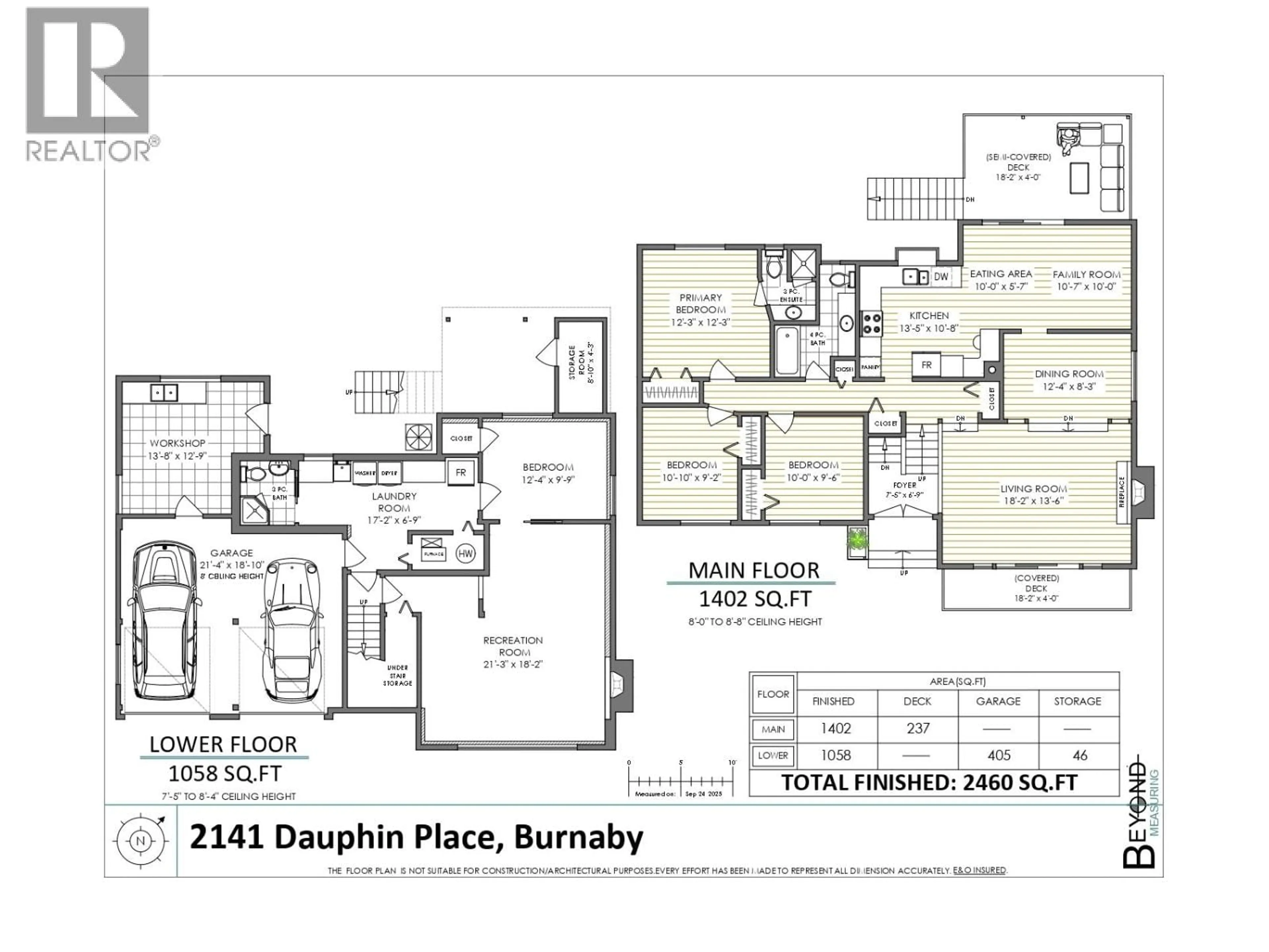 Floor plan for 2141 DAUPHIN PLACE, Burnaby British Columbia V5B4G8