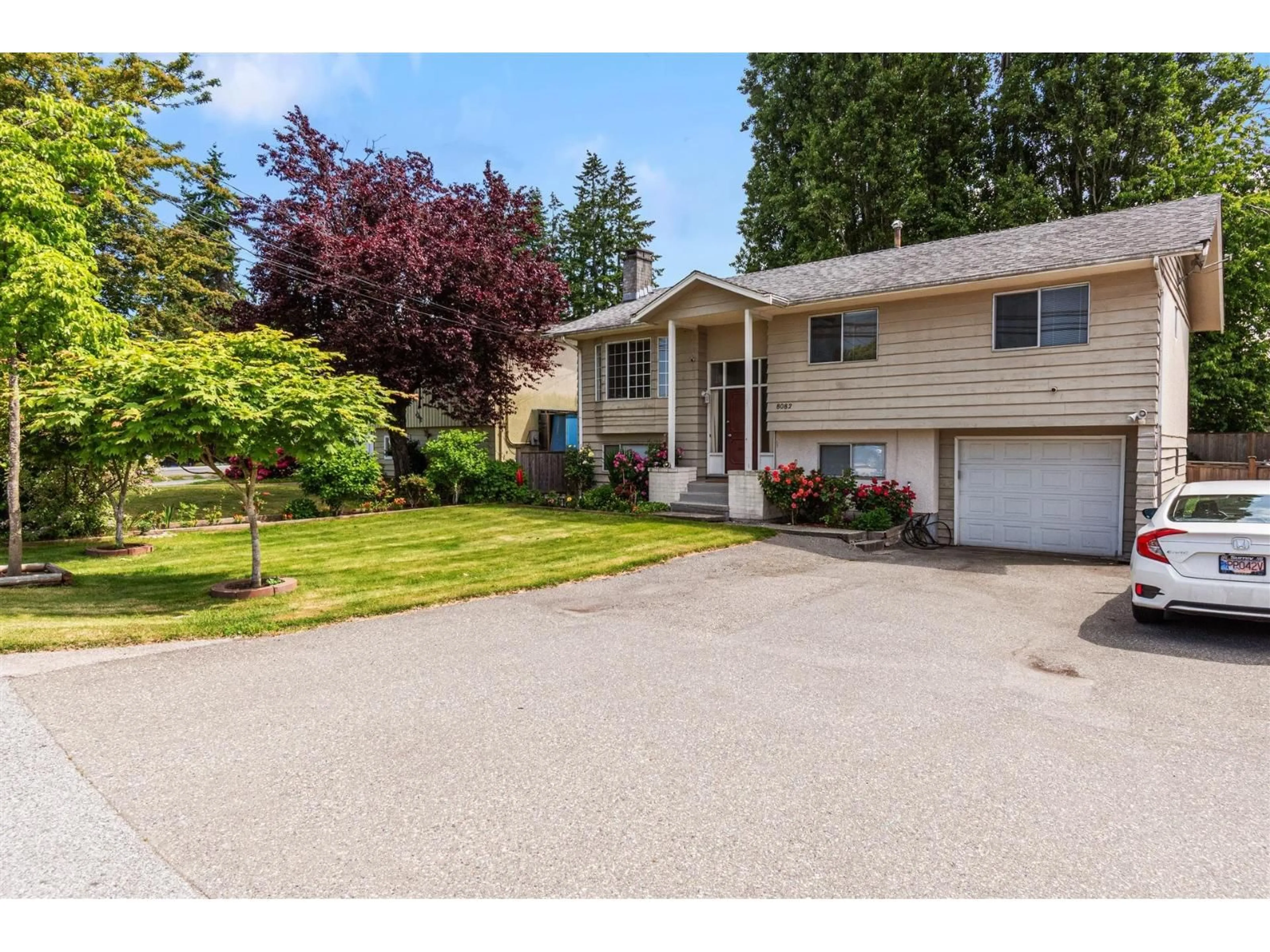 Home with vinyl exterior material, street for 8082 112 STREET, Delta British Columbia V4C4W3