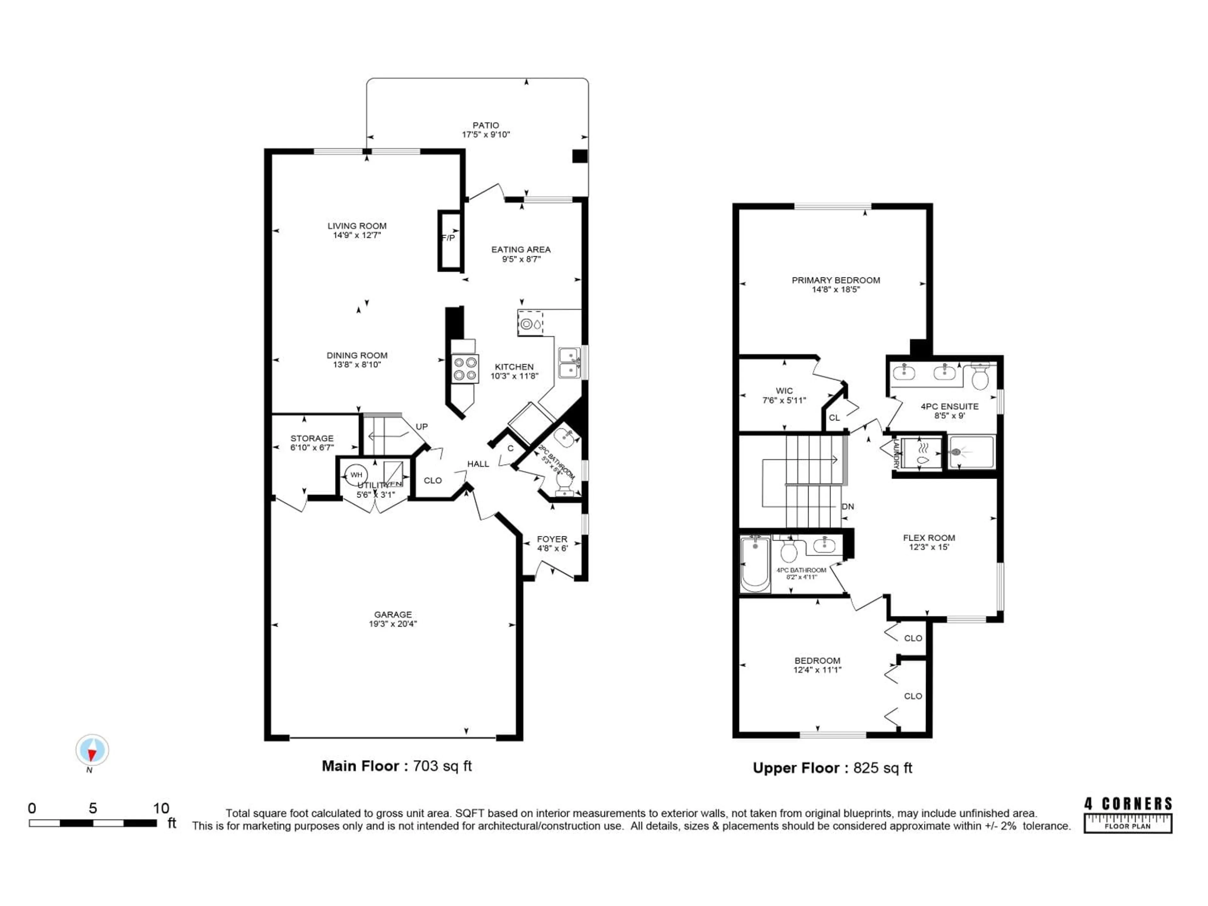 Floor plan for 68 - 15055 20 AVENUE, Surrey British Columbia V4A9X8