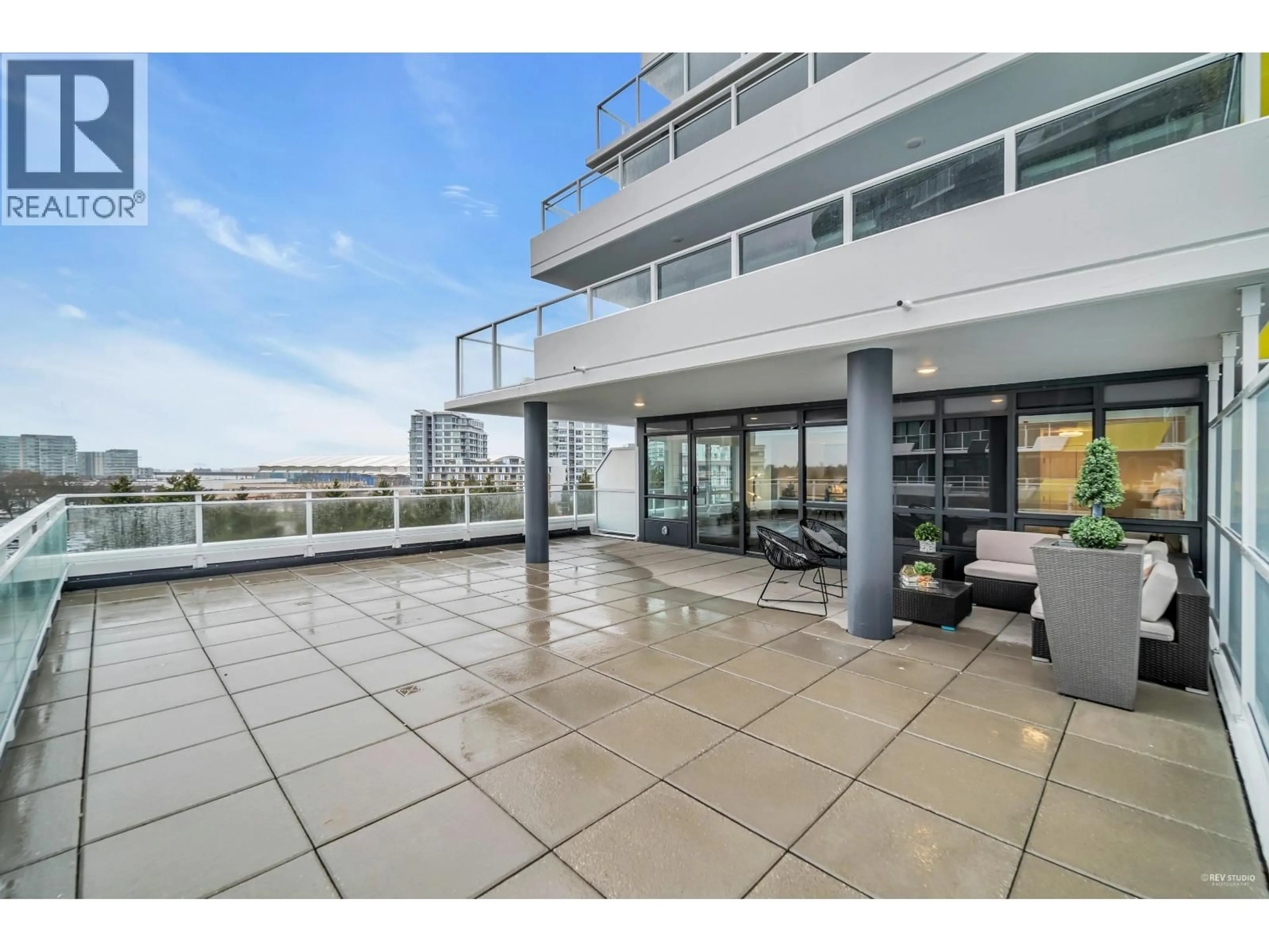 Patio, water/lake/river/ocean view for 703 - 5766 GILBERT ROAD, Richmond British Columbia V7C0G2