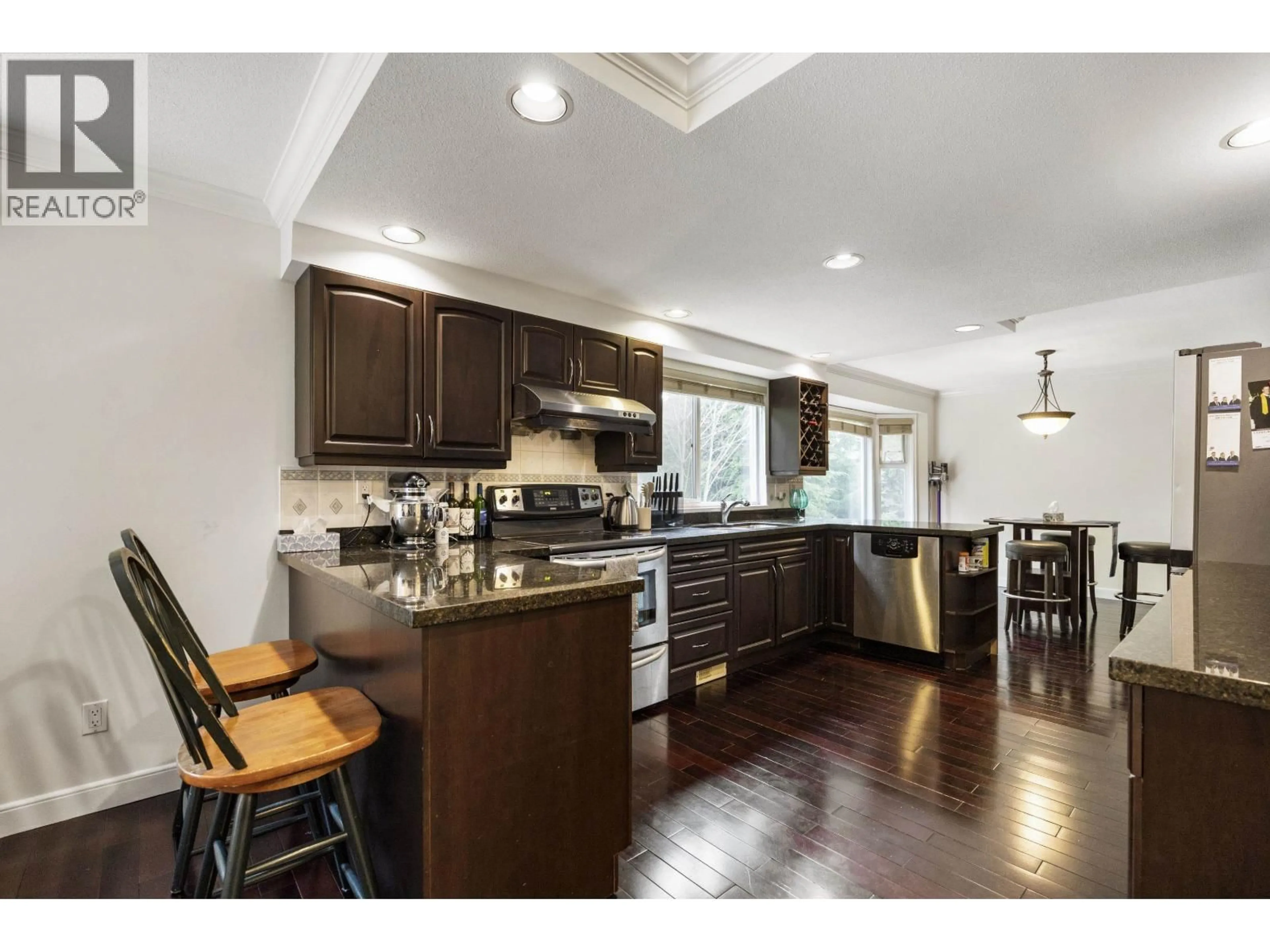 Open concept kitchen, wood/laminate floor for 1612 PLATEAU CRESCENT, Coquitlam British Columbia V3E3B3