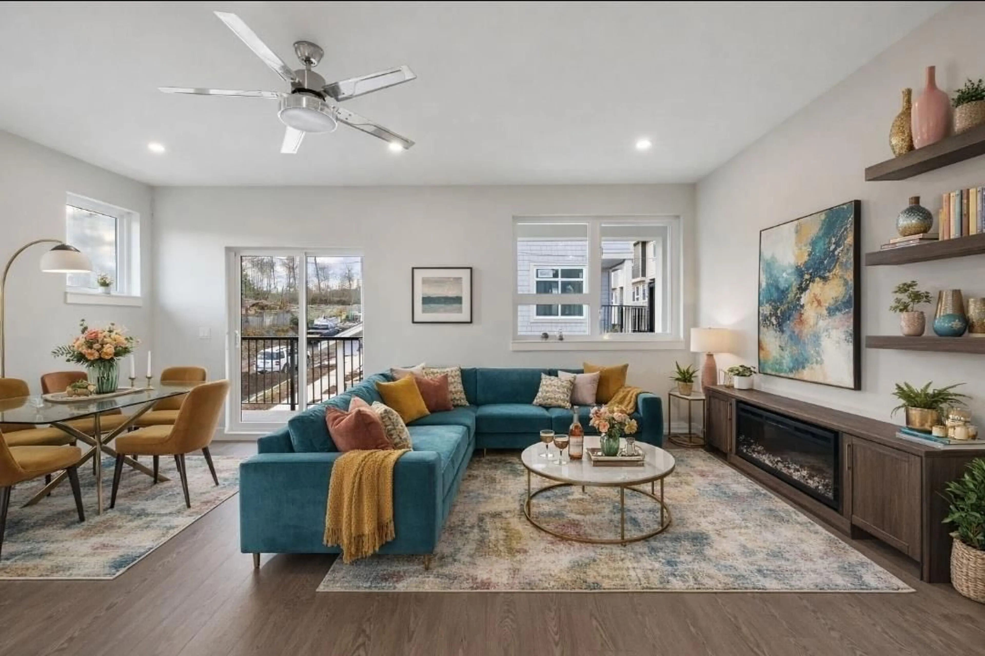 Living room with furniture, unknown for 16 - 14391 61A AVENUE, Surrey British Columbia V3X0E5