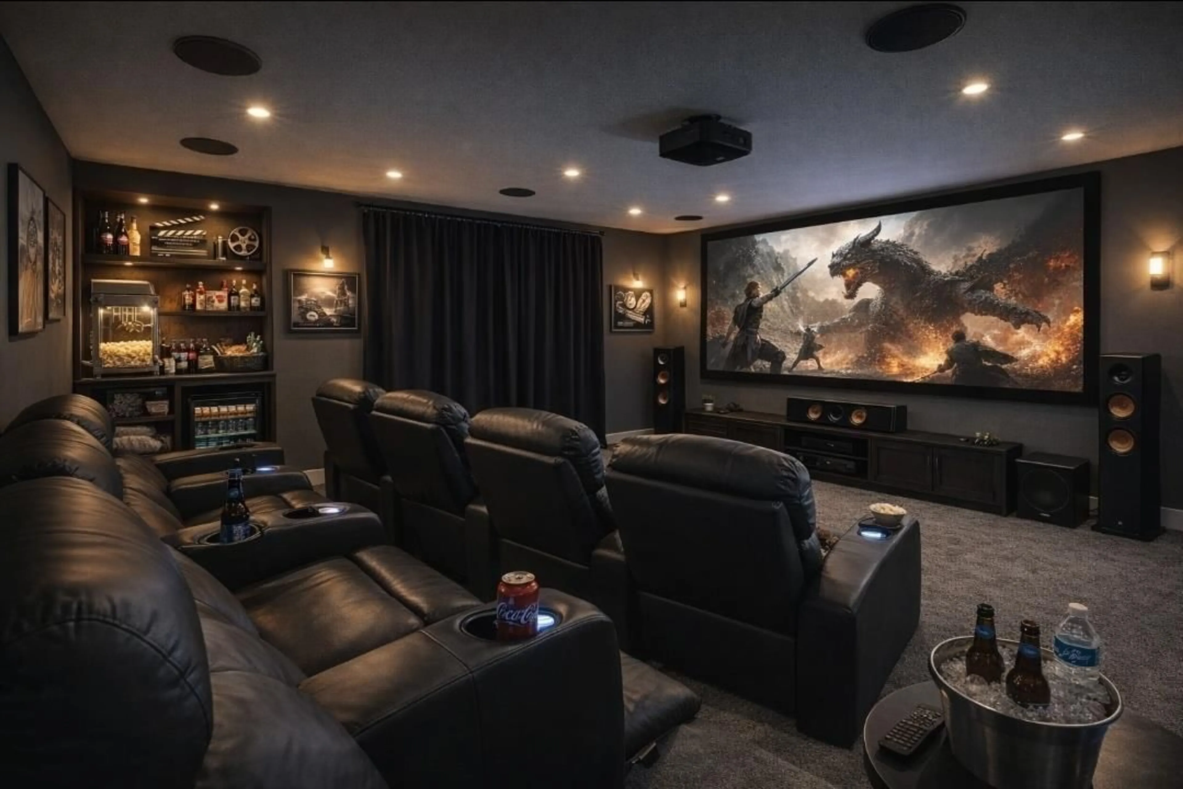 Home theater for 16 - 14391 61A AVENUE, Surrey British Columbia V3X0E5