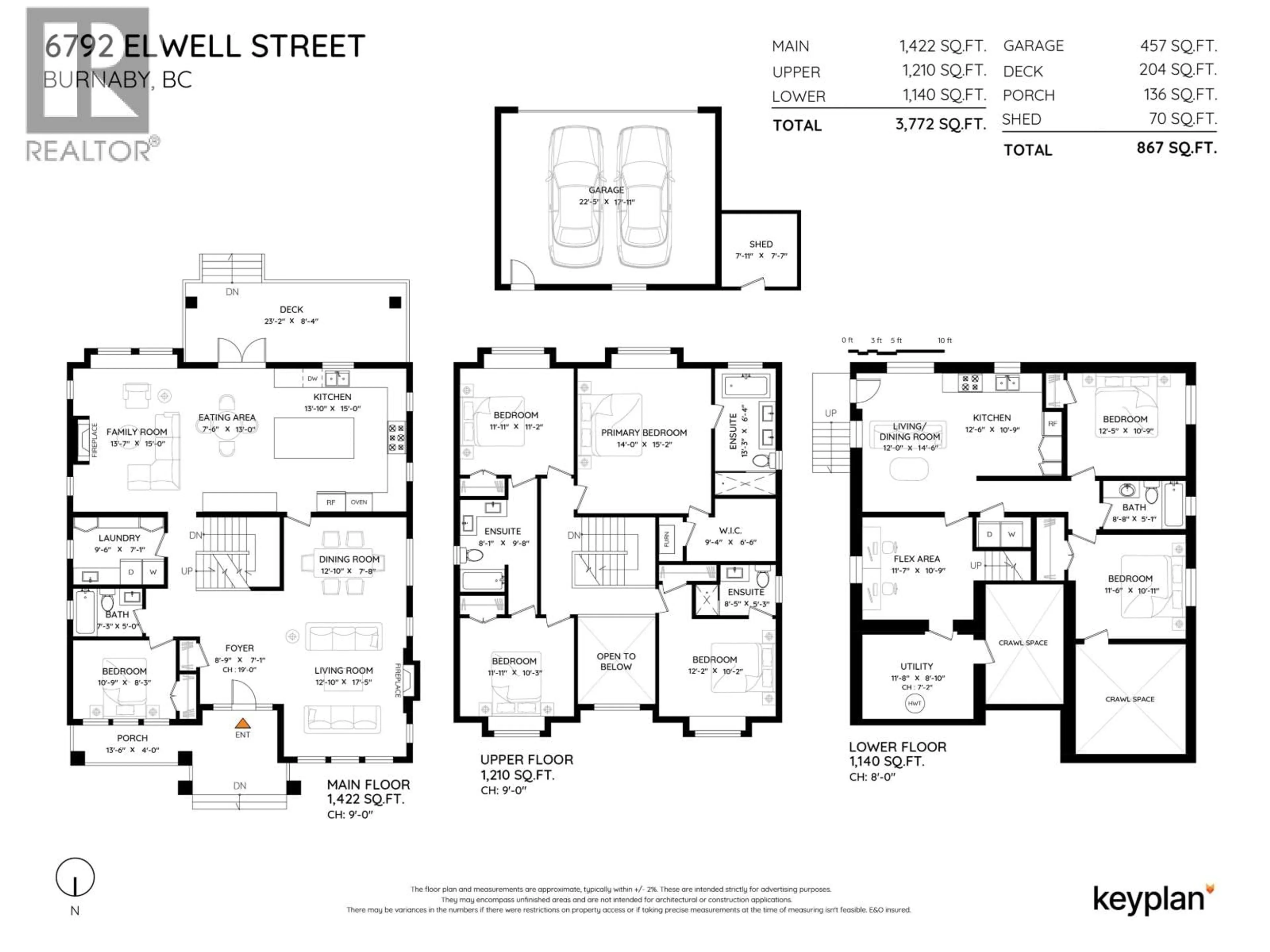 Floor plan for 6792 ELWELL STREET, Burnaby British Columbia V5E1K1