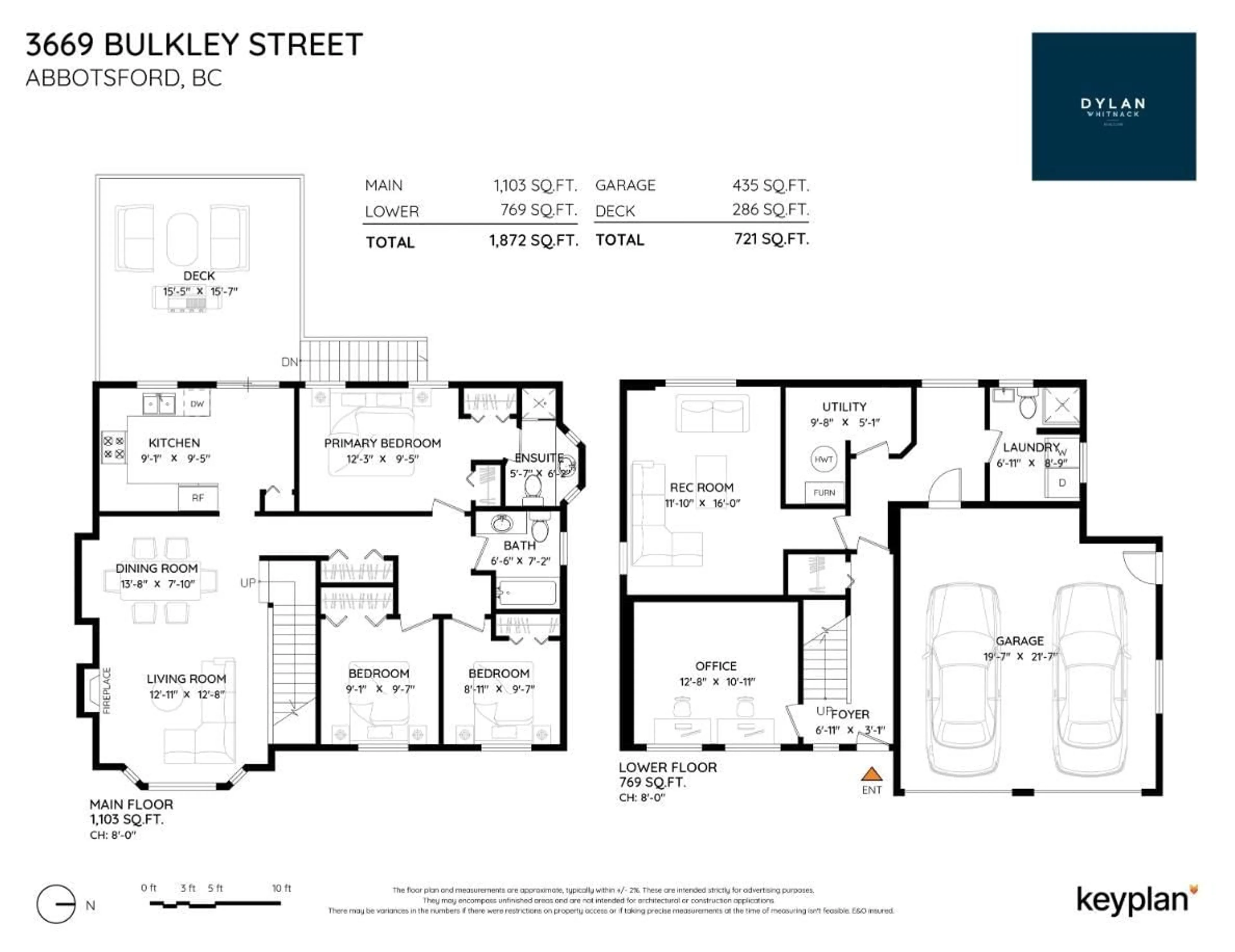 Floor plan for 3669 BULKLEY STREET, Abbotsford British Columbia V2S7H3