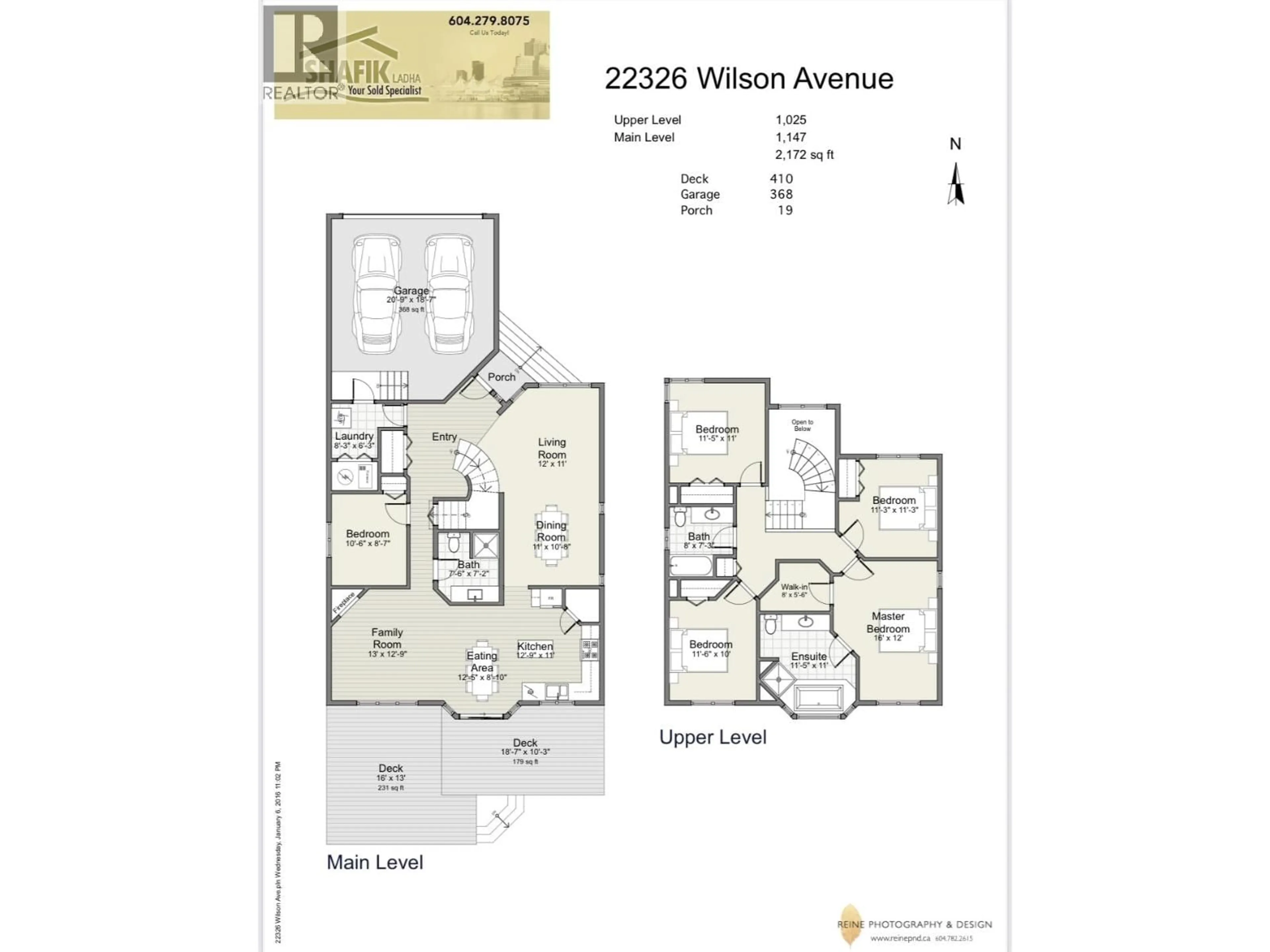 Floor plan for 22326 WILSON AVENUE, Richmond British Columbia V6V2P5
