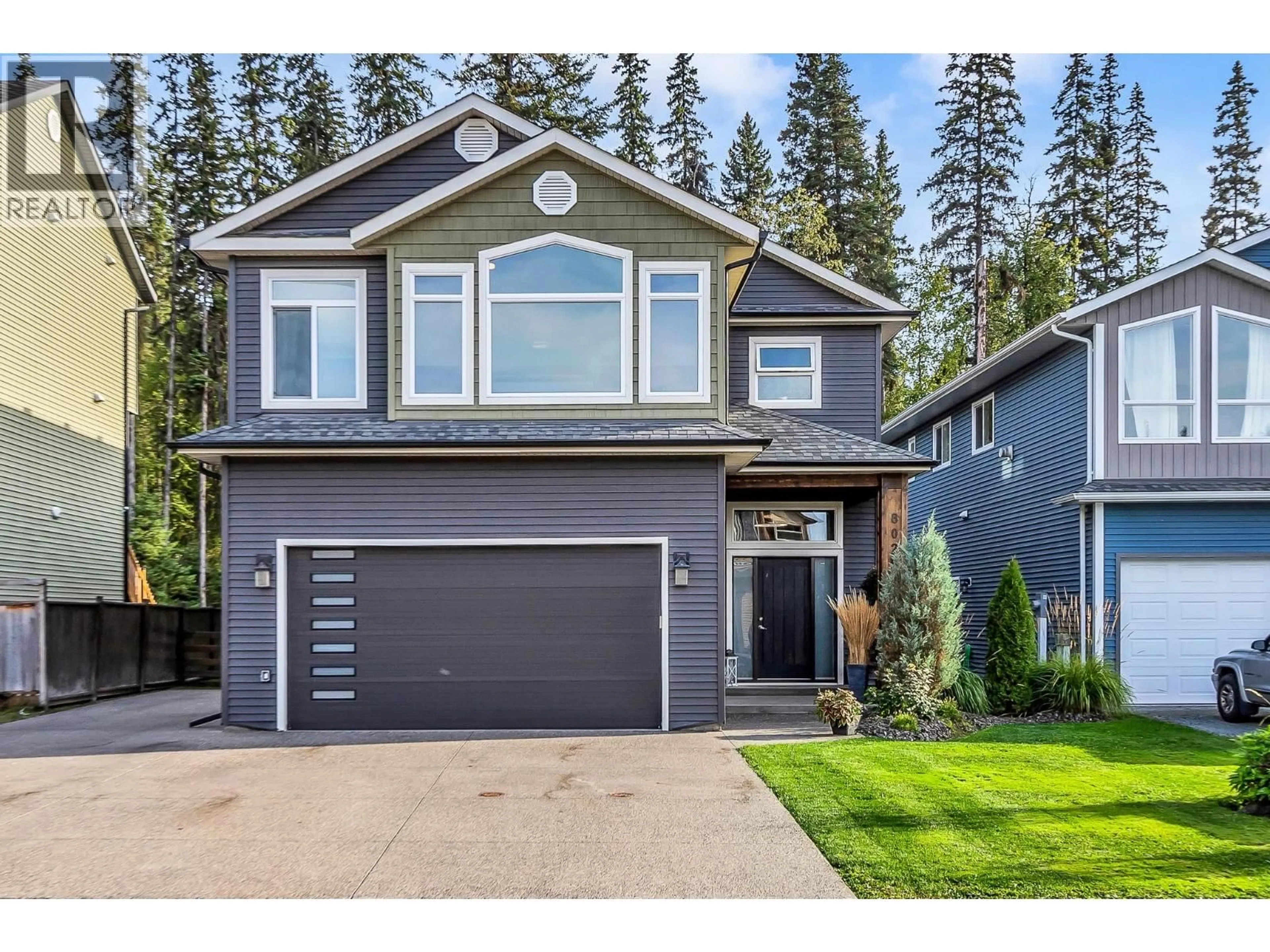 Home with vinyl exterior material, street for 8025 STILLWATER CRESCENT, Prince George British Columbia V2N0C2