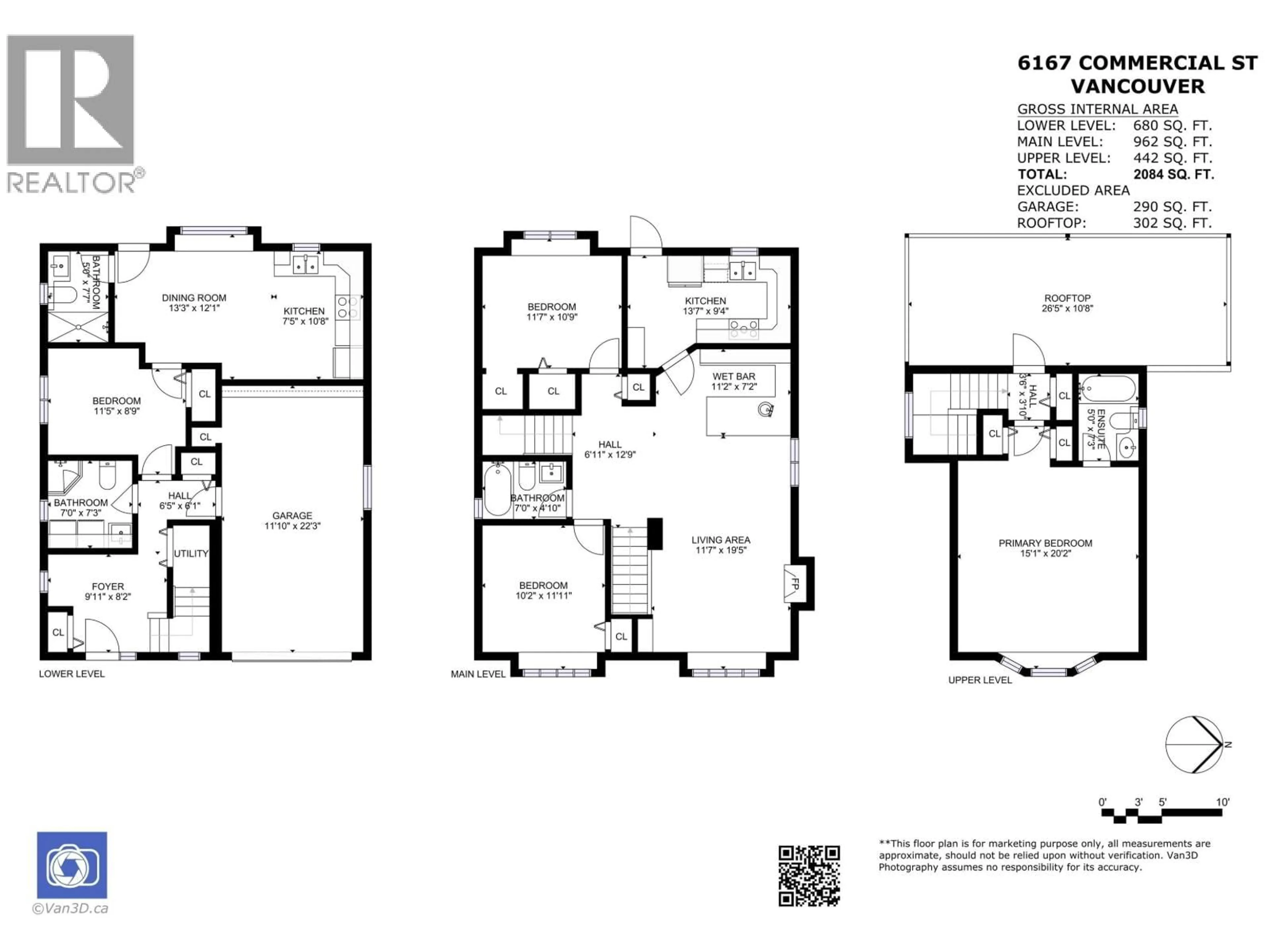 Floor plan for 6167 COMMERCIAL STREET, Vancouver British Columbia V5P3P2