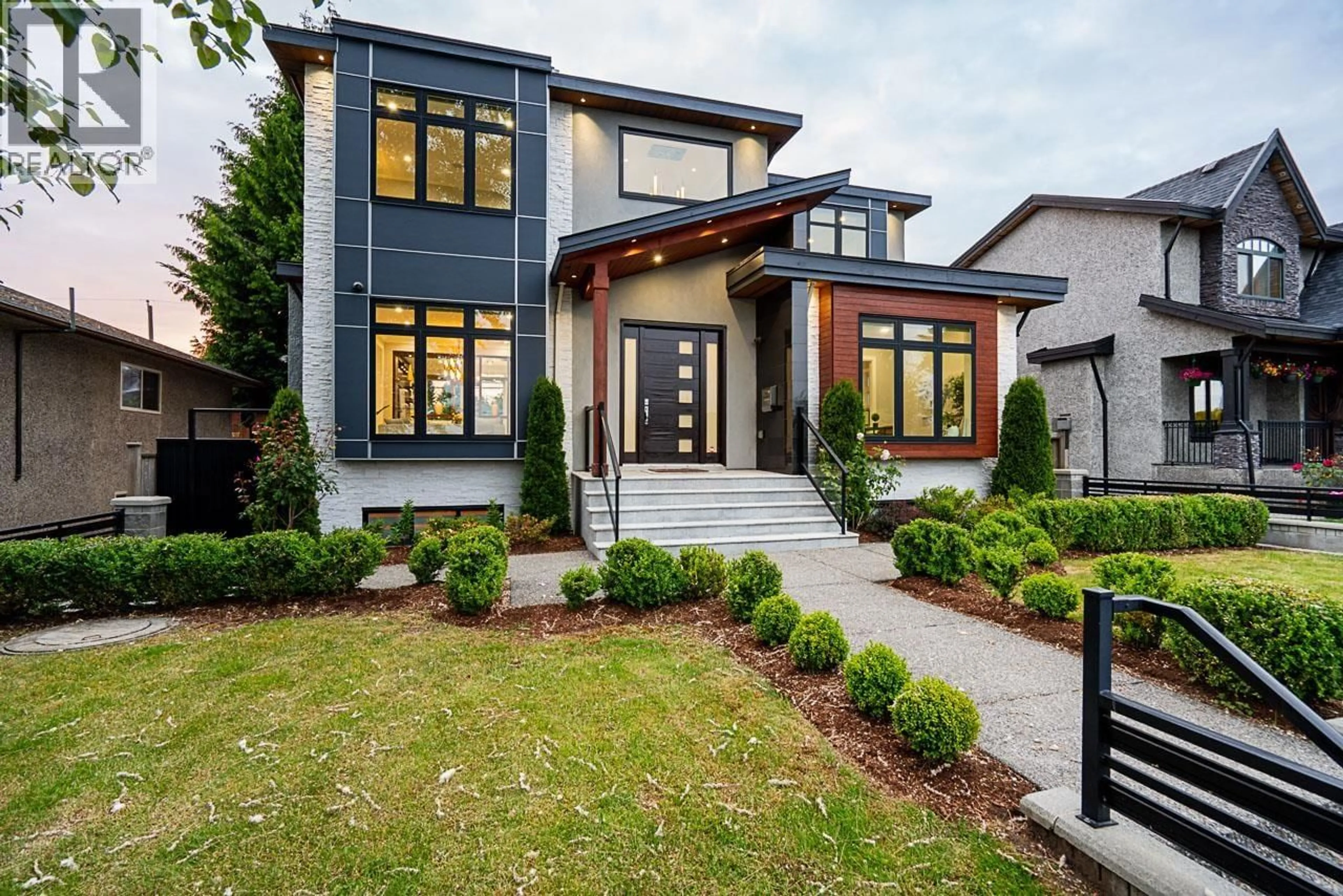 Home with brick exterior material, street for 8433 10TH AVENUE, Burnaby British Columbia V3N2S7