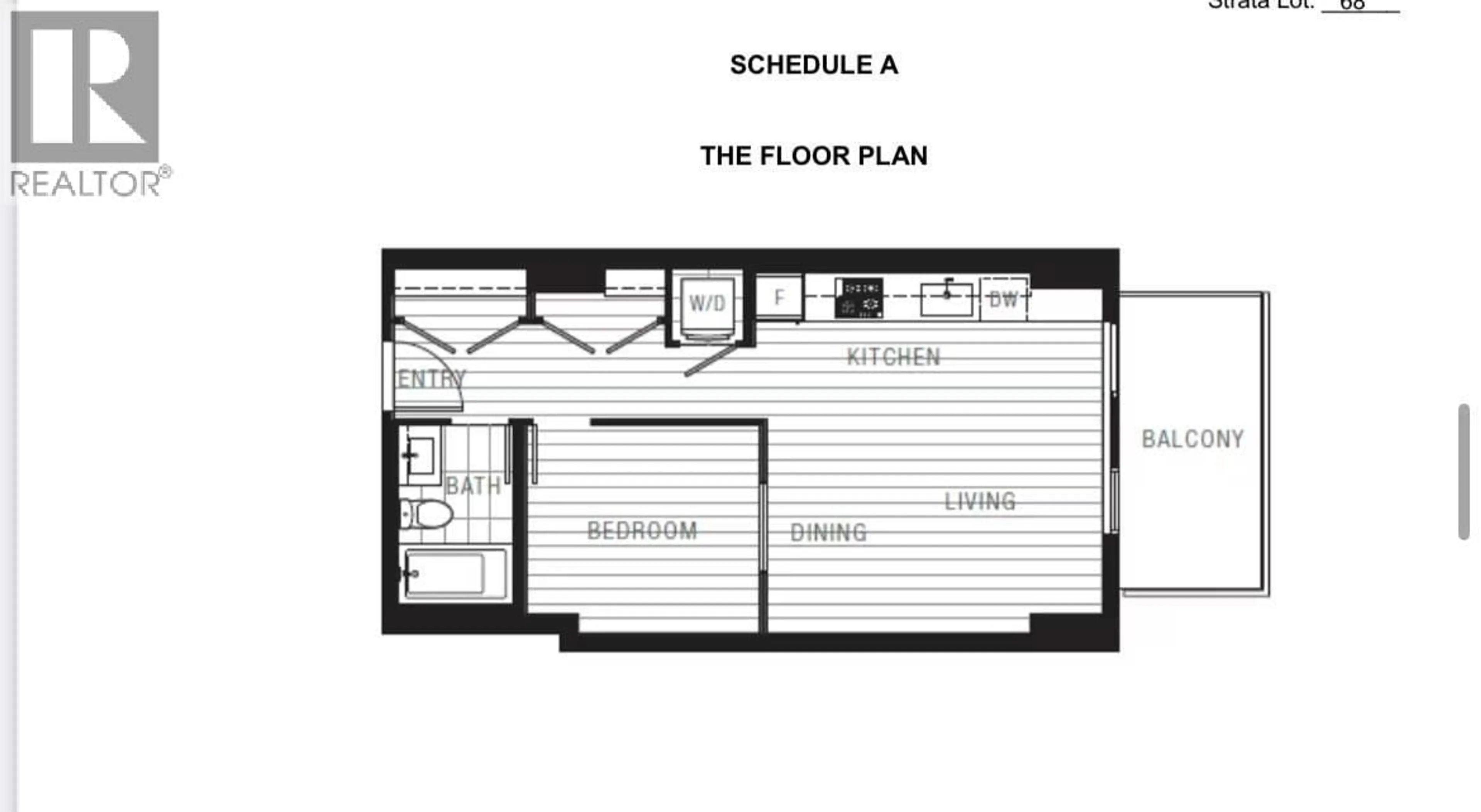 Floor plan for 1003 - 4433 ALASKA STREET, Burnaby British Columbia V5C5T3