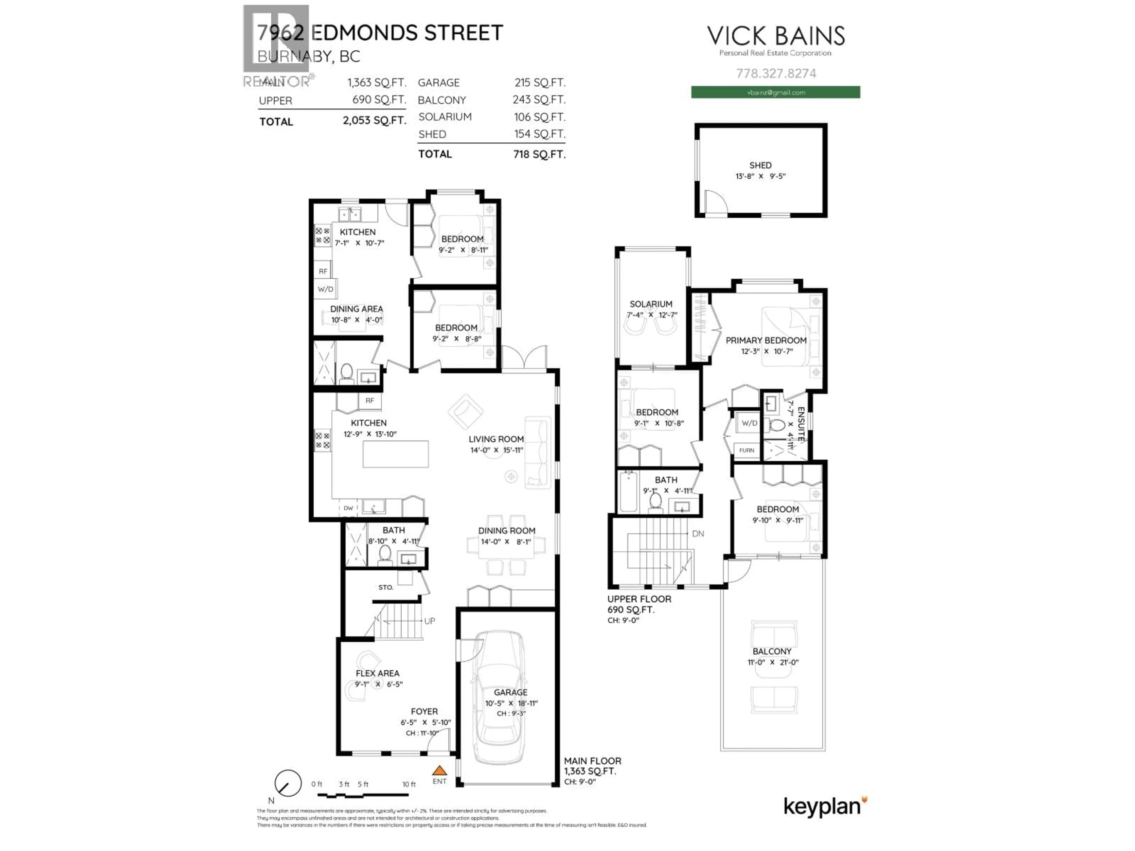 Floor plan for 7962 EDMONDS STREET, Burnaby British Columbia V3N1C2
