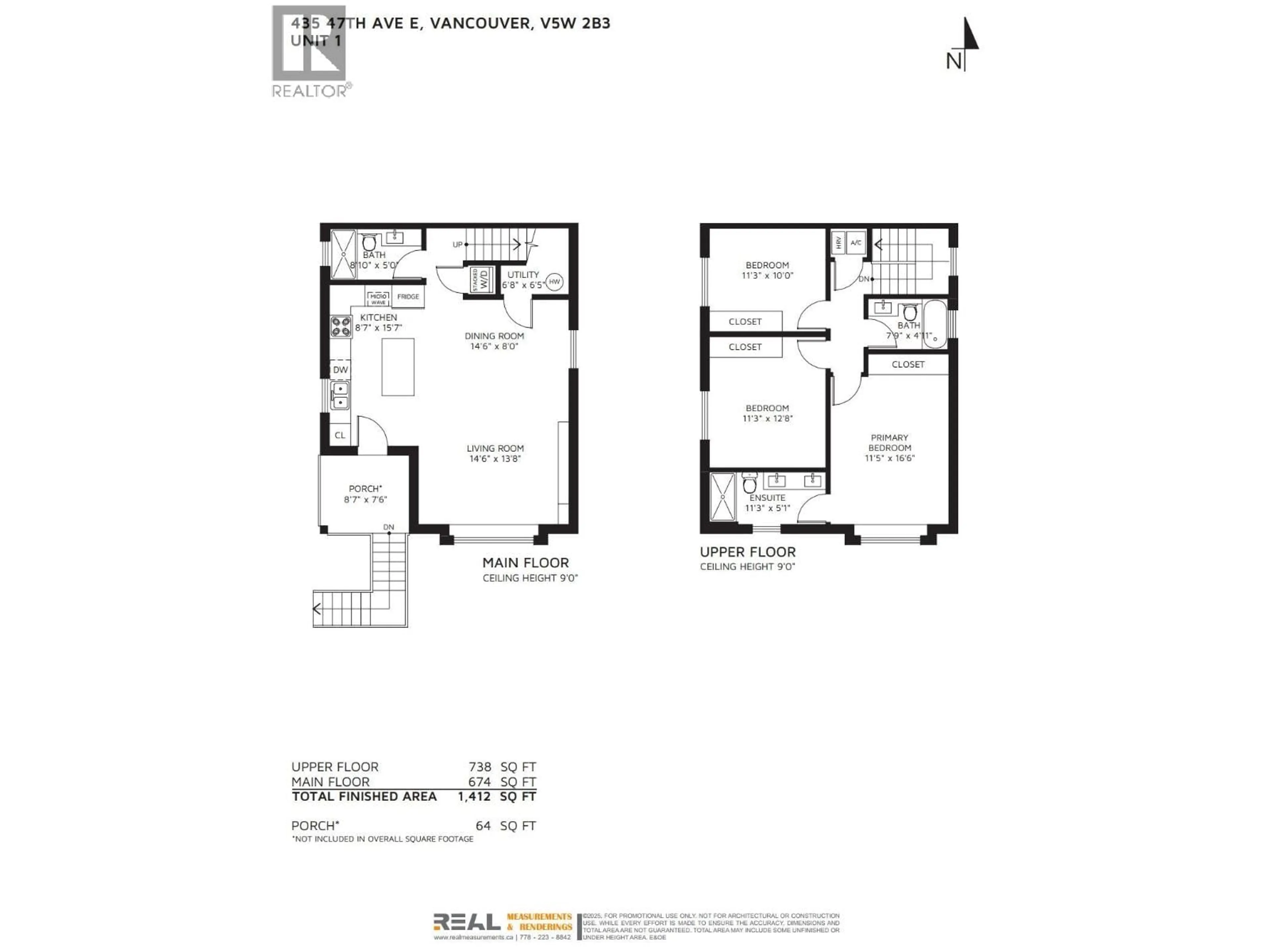 Floor plan for 1 - 435 47TH AVENUE, Vancouver British Columbia V5W2B3