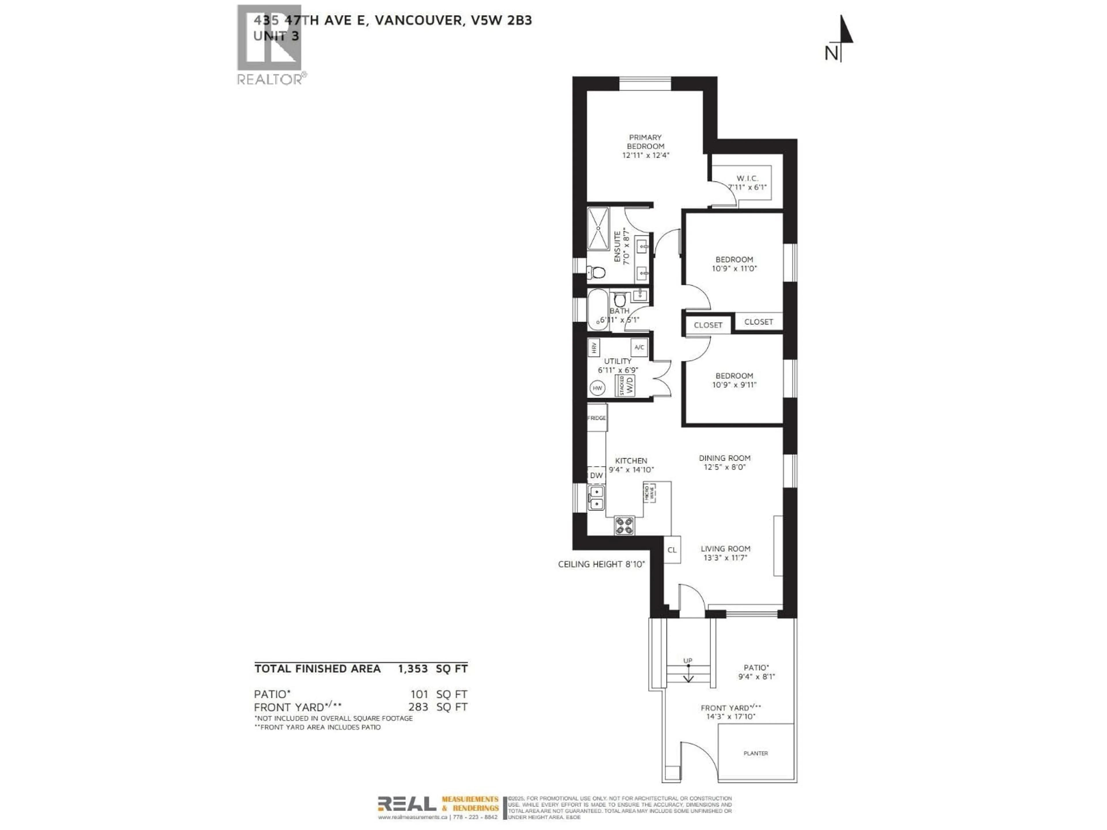 Floor plan for 3 - 435 47TH AVENUE, Vancouver British Columbia V5W2B3