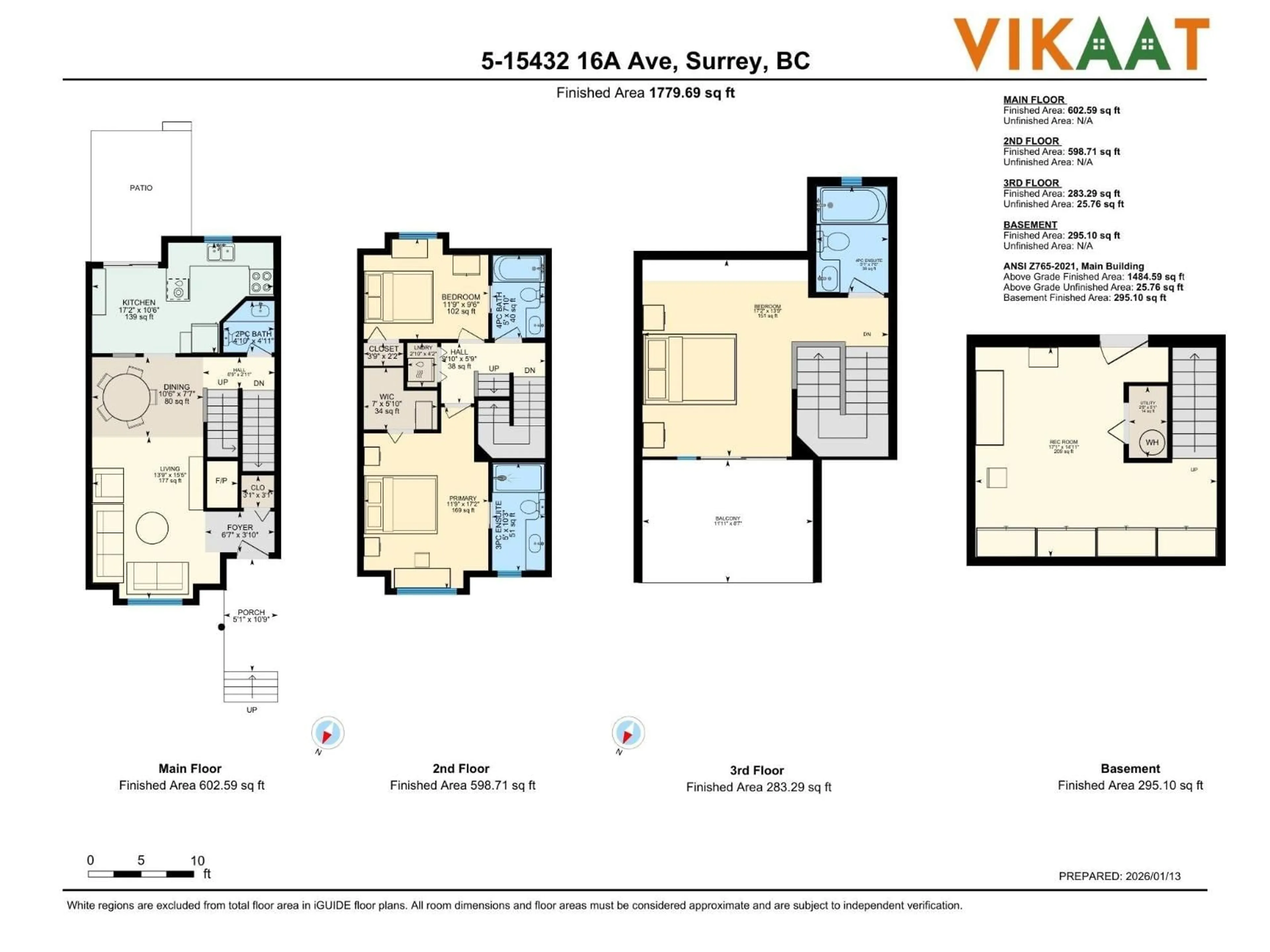 Floor plan for 5 - 15432 16A AVENUE, Surrey British Columbia V4A1T3