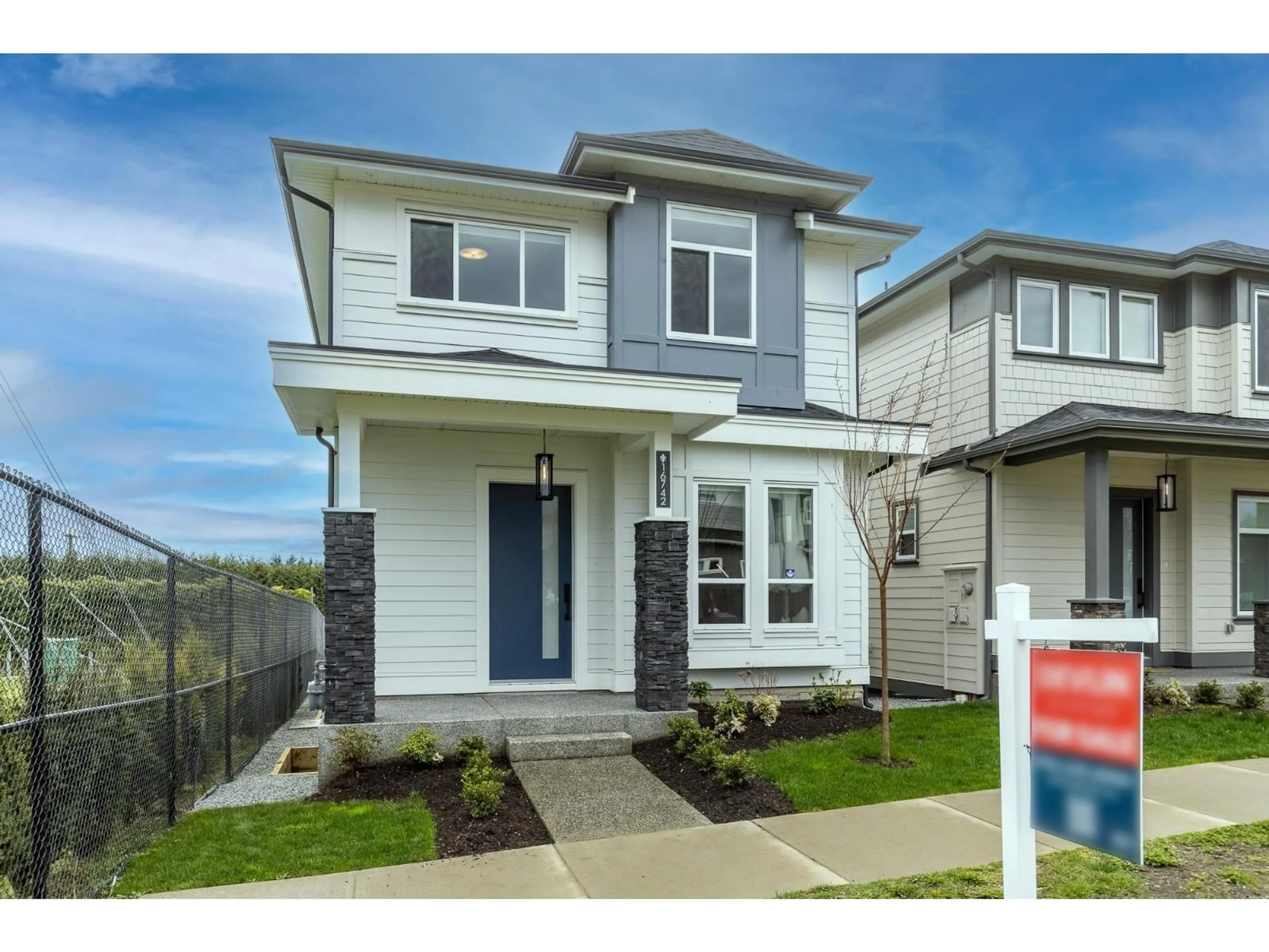 Home with vinyl exterior material, street for 16742 20A AVENUE, Surrey British Columbia V3Z1J4