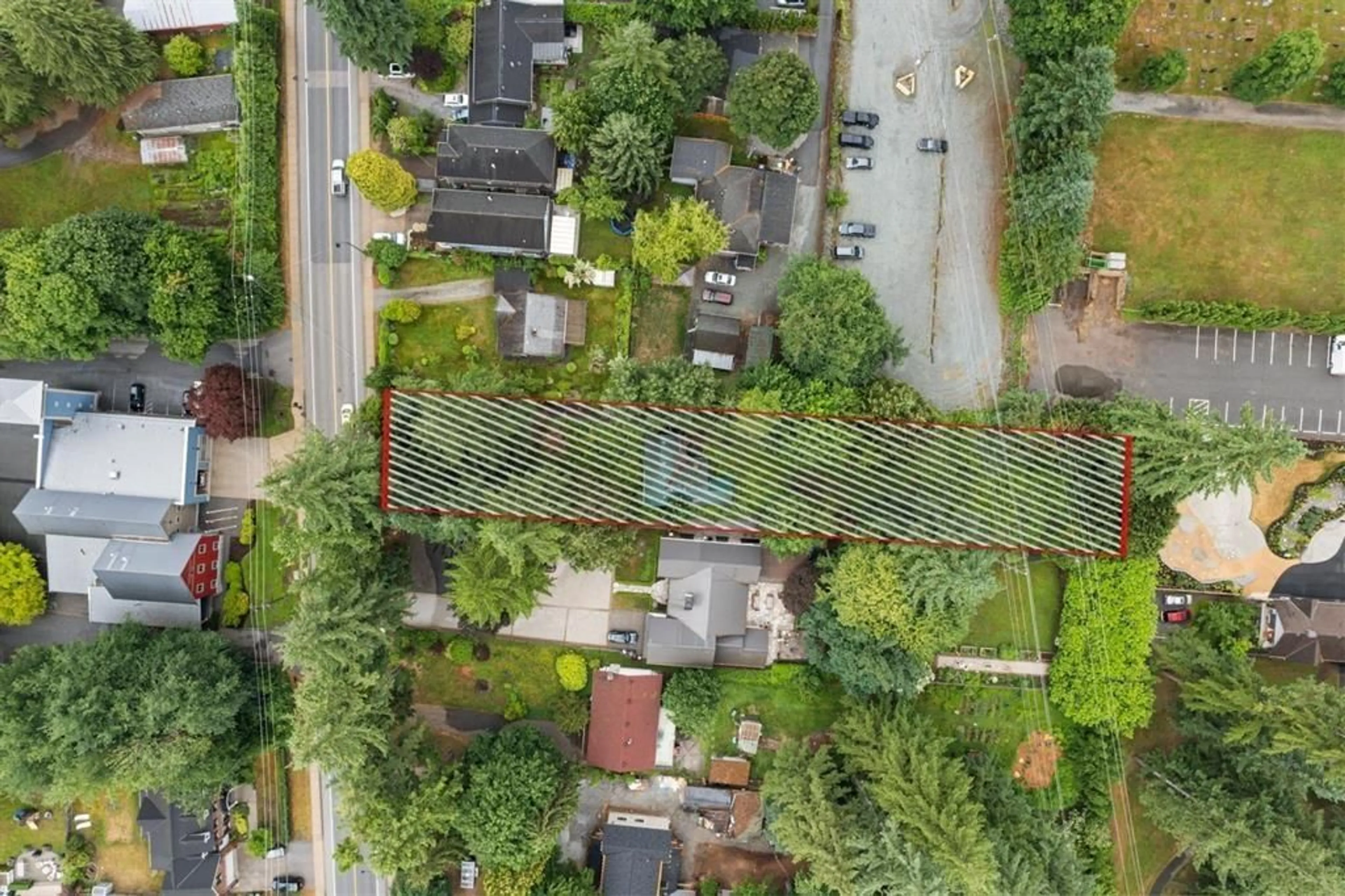 A pic from outside/outdoor area/front of a property/back of a property/a pic from drone, street for 23124 96 AVENUE, Langley British Columbia V1M4G1