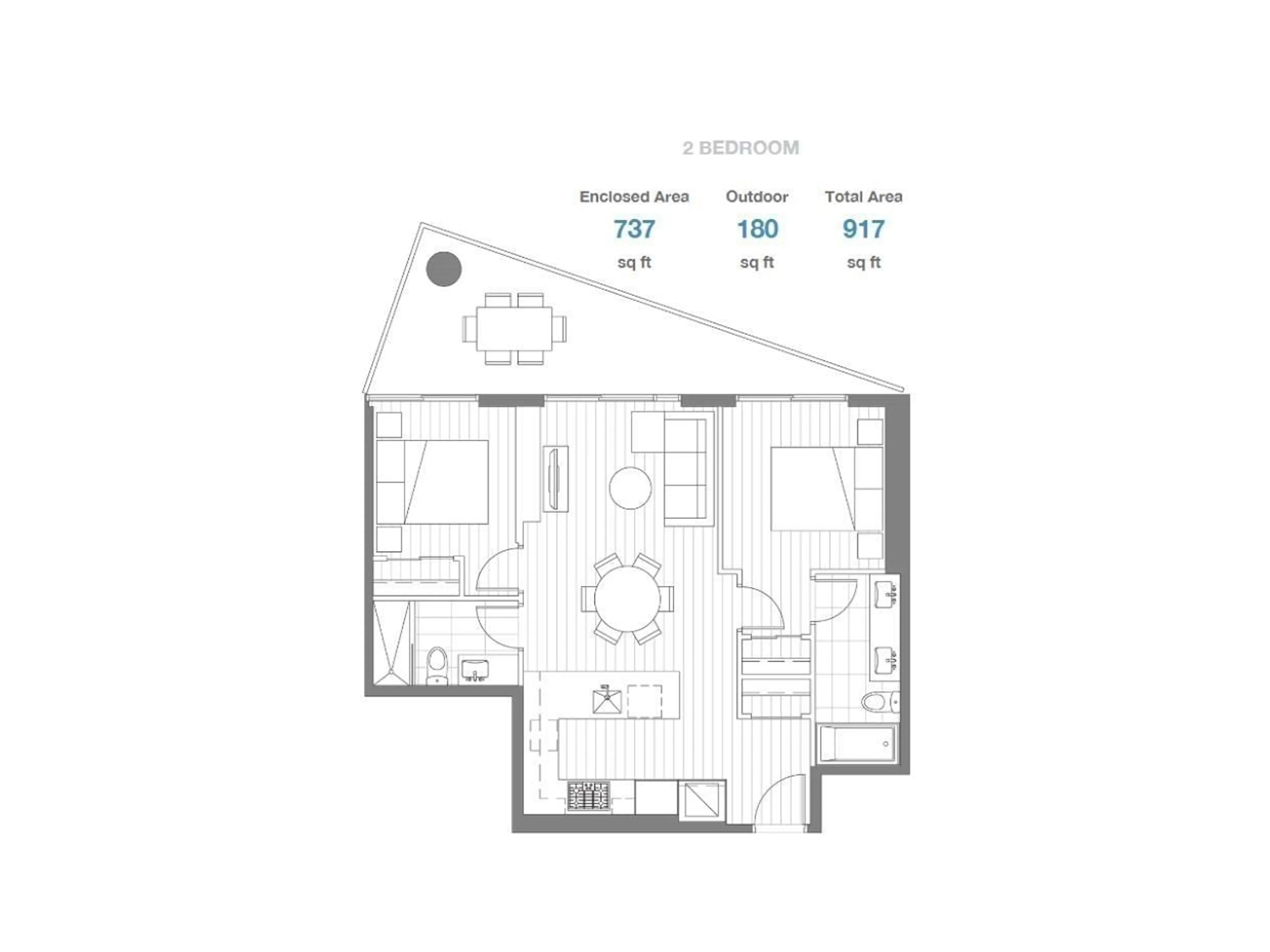 Floor plan for 1803 - 9887 WHALLEY BOULEVARD, Surrey British Columbia V3T0P4