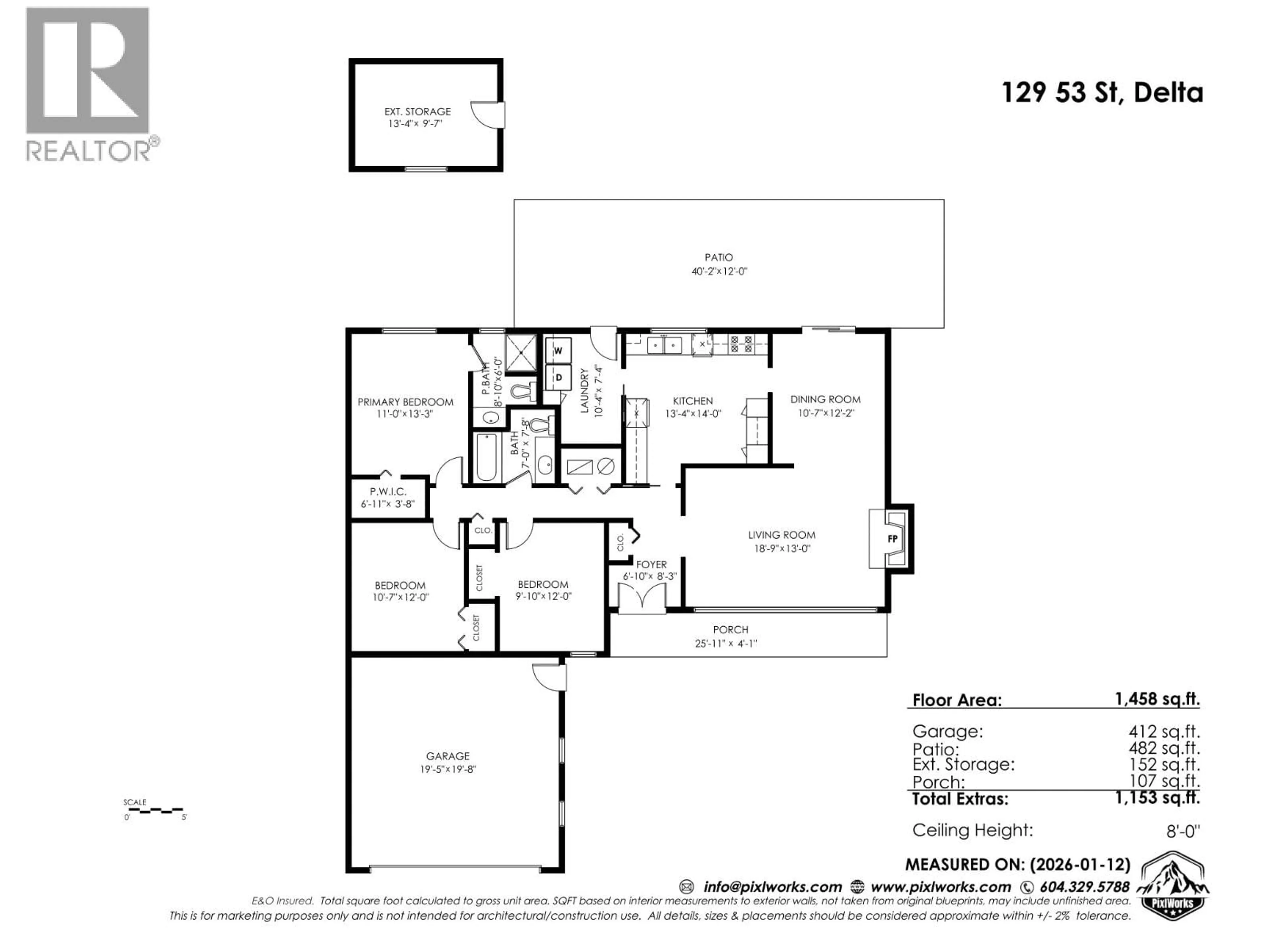 Floor plan for 129 53 STREET, Delta British Columbia V4M3B3