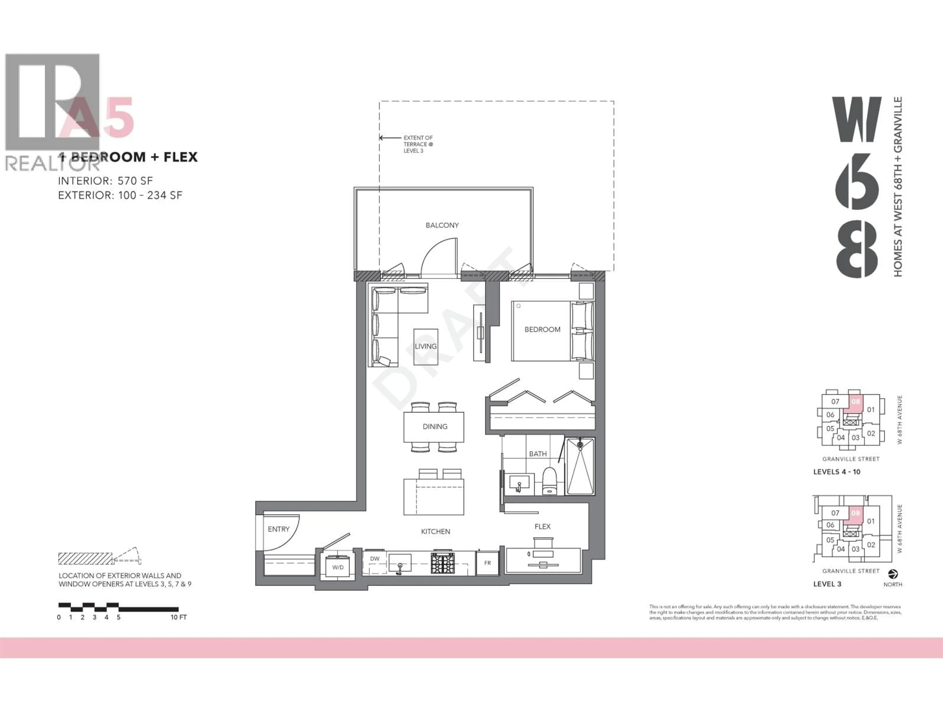 Floor plan for 308 - 8415 GRANVILLE STREET, Vancouver British Columbia V6P0M2