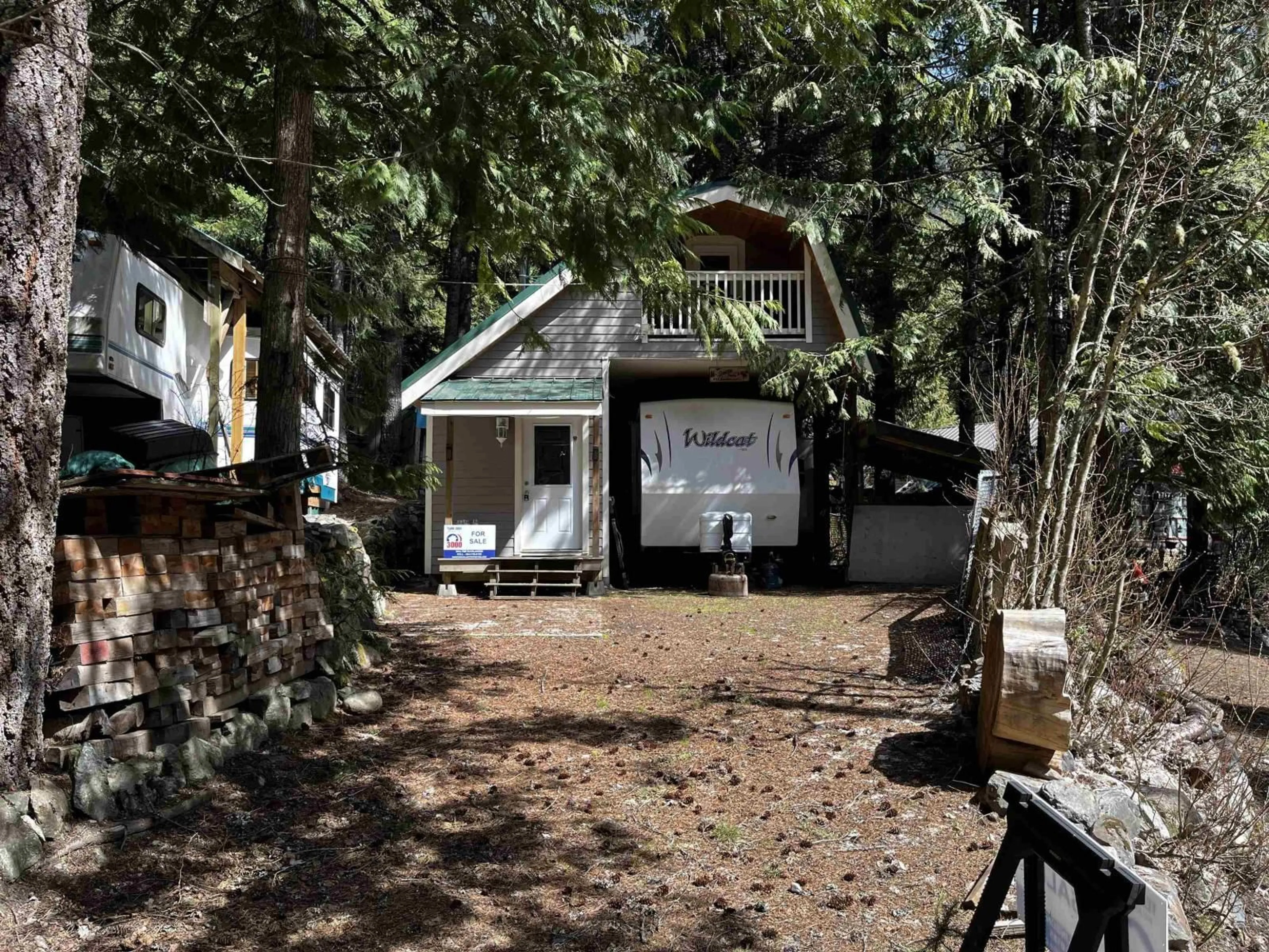 A pic from outside/outdoor area/front of a property/back of a property/a pic from drone, street for H44 STRAWBERRY LANE, Sunshine Valley British Columbia V0X1L5