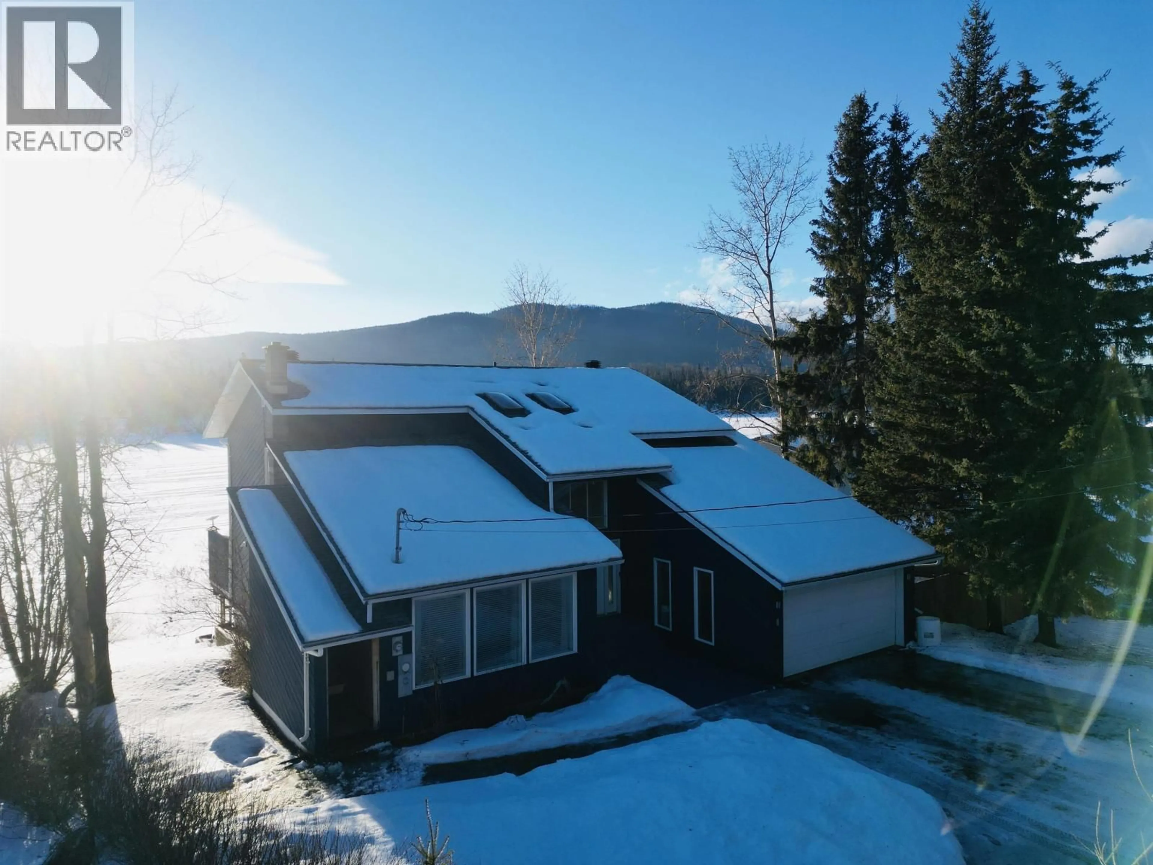 A pic from outside/outdoor area/front of a property/back of a property/a pic from drone, mountain view for 13383 STEARNS SUBDIVISION ROAD, Burns Lake British Columbia V0J1E3
