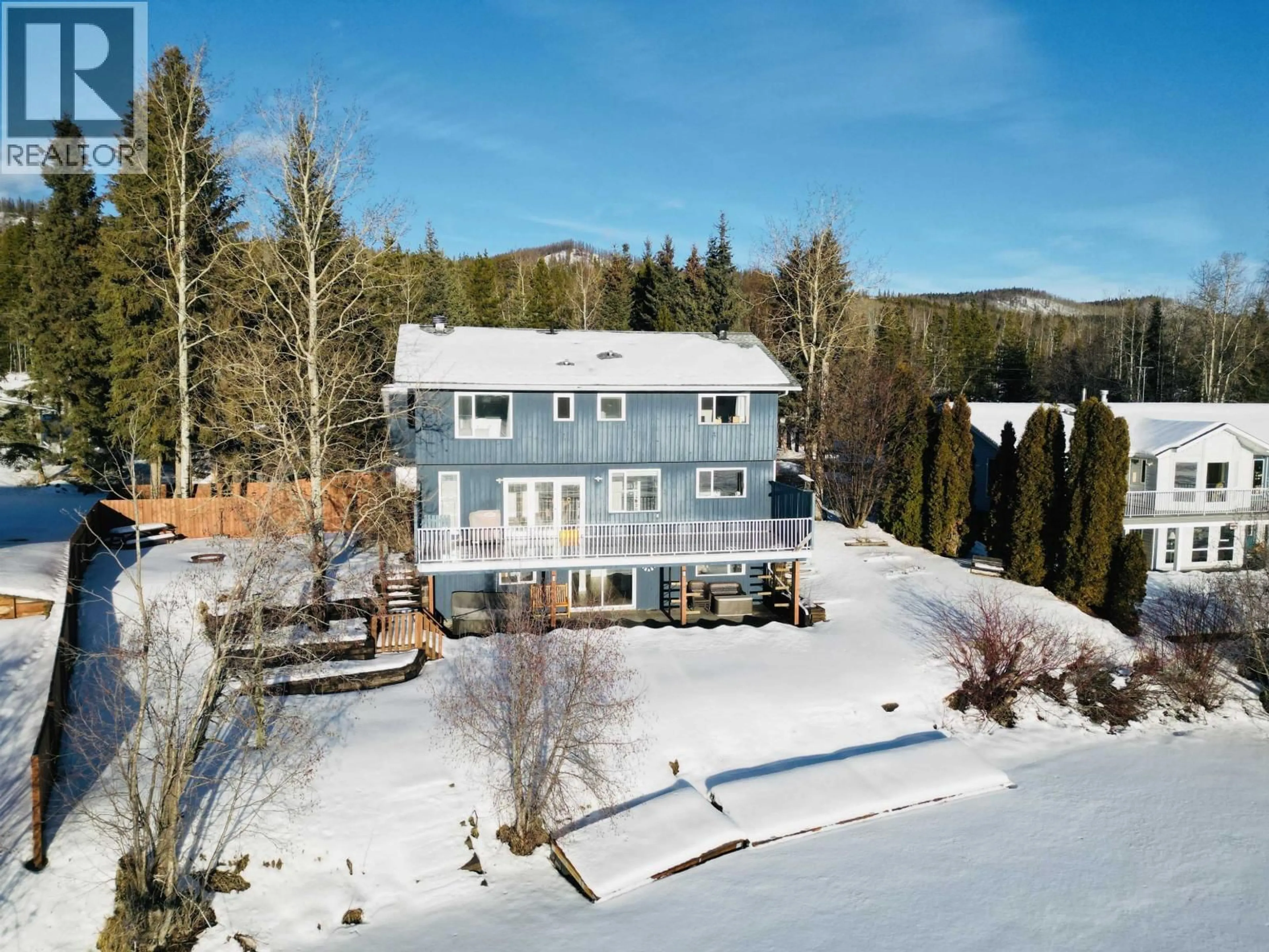 A pic from outside/outdoor area/front of a property/back of a property/a pic from drone, mountain view for 13383 STEARNS SUBDIVISION ROAD, Burns Lake British Columbia V0J1E3