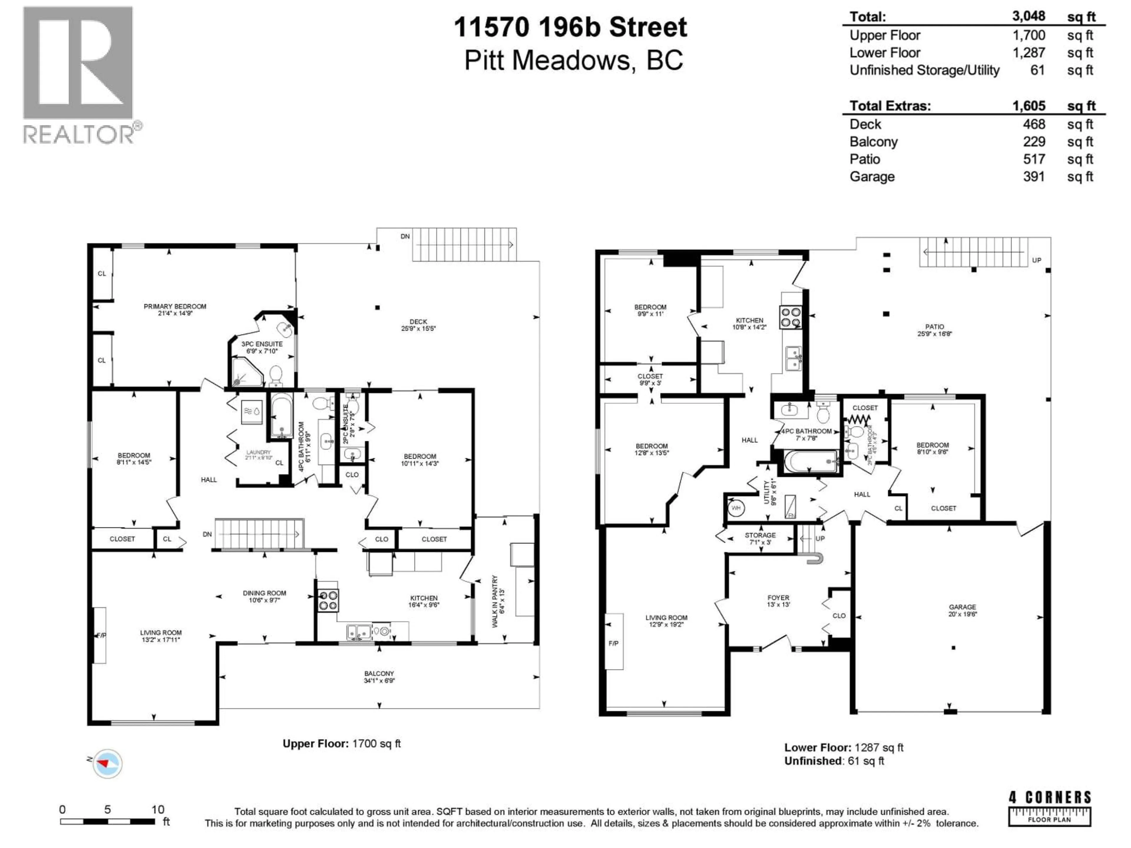 Floor plan for 11570 196B STREET, Pitt Meadows British Columbia V3Y1P2