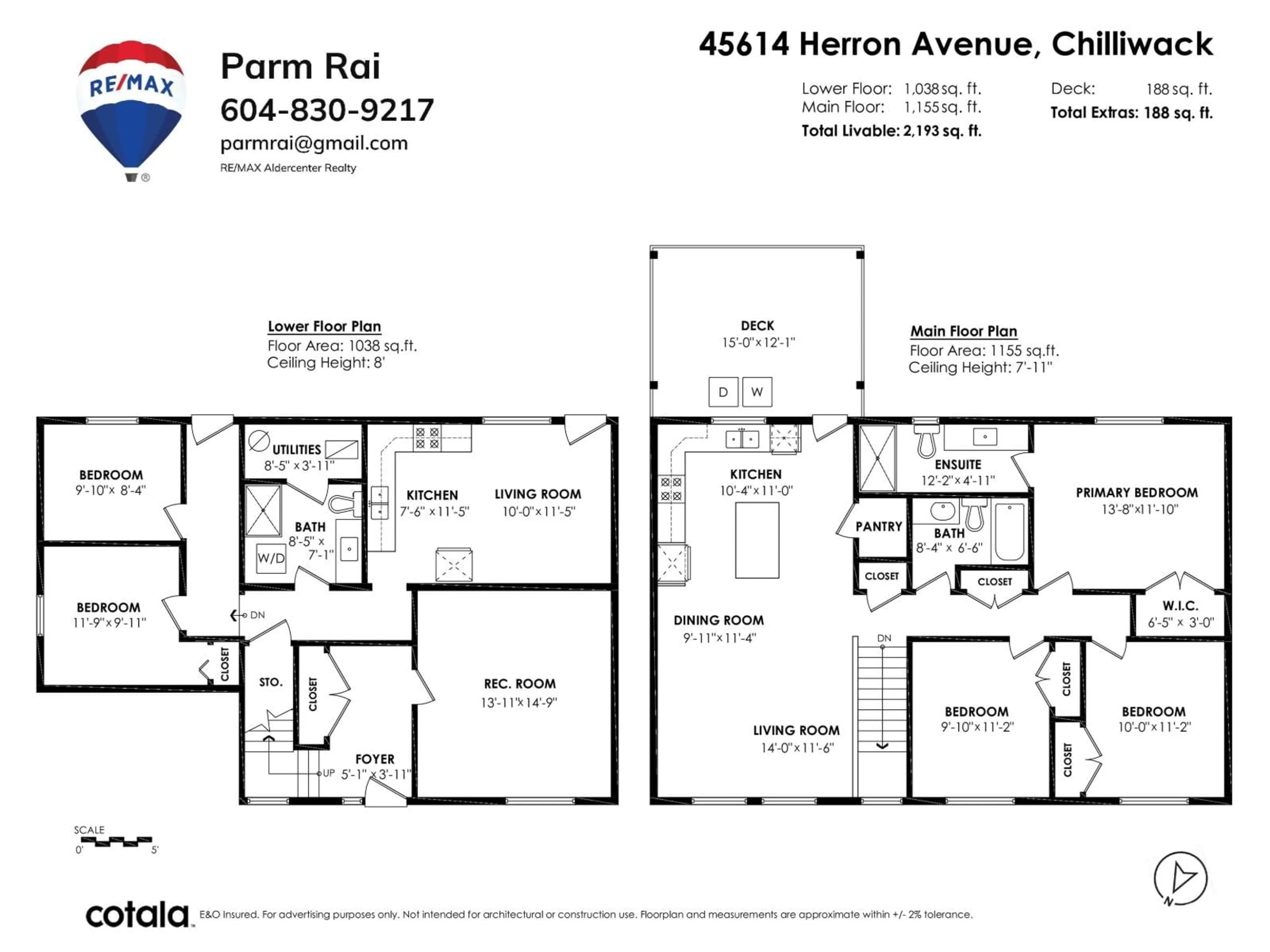 Floor plan for 45614 HERRON AVENUE, Chilliwack British Columbia V2P3G9