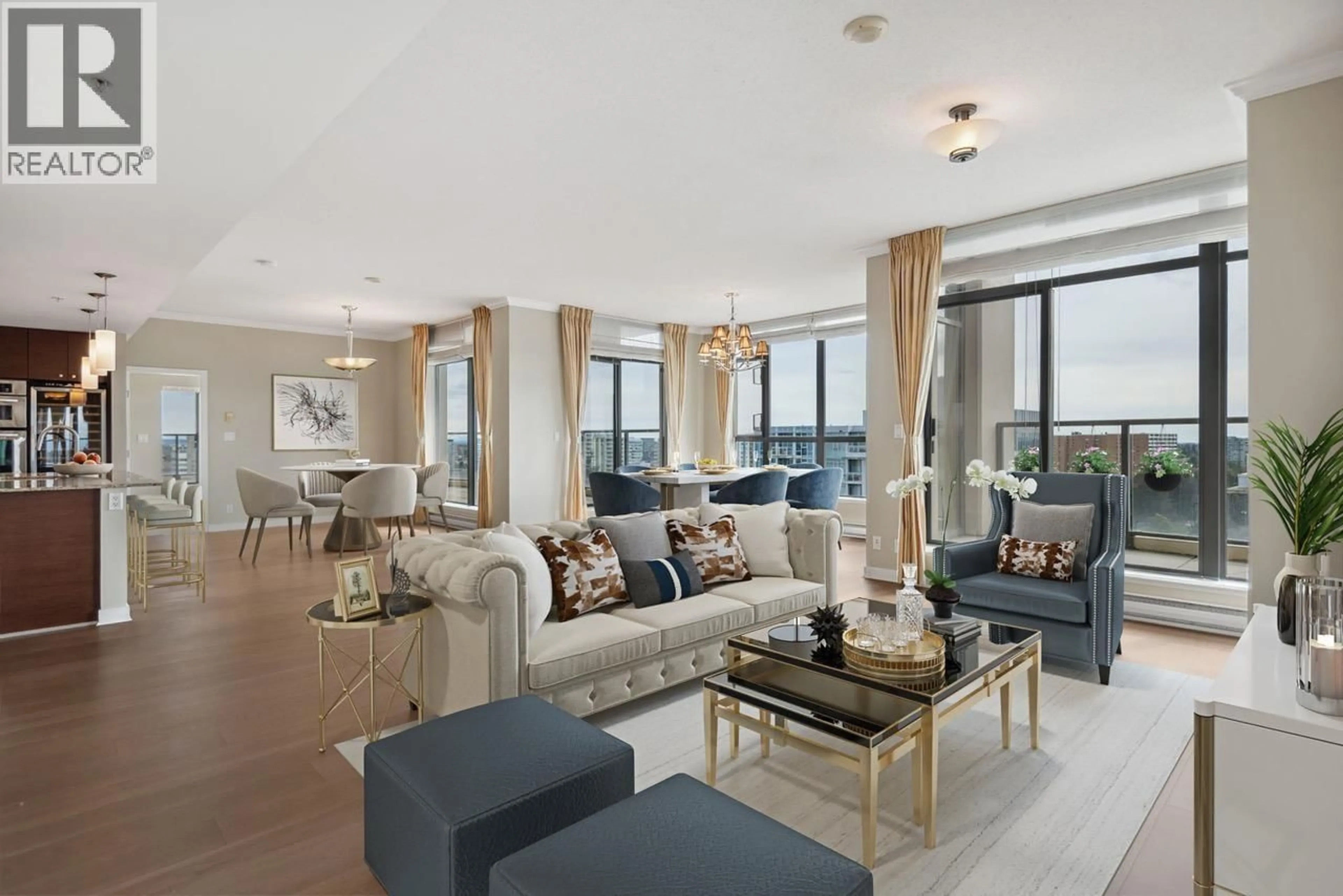 Living room with furniture, unknown for 1802 - 6888 ALDERBRIDGE WAY, Richmond British Columbia V6X0A7