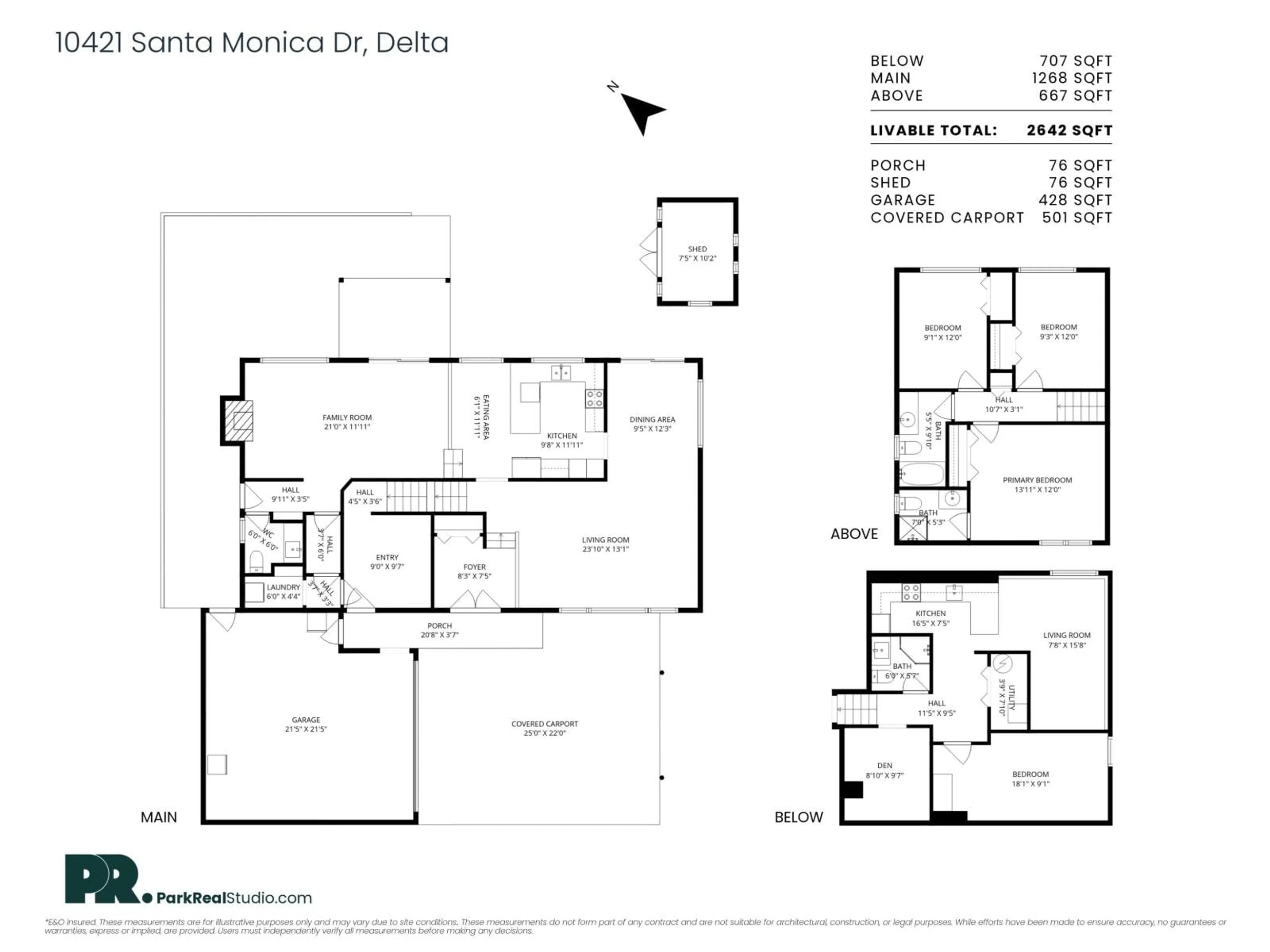 Floor plan for 10421 SANTA MONICA DRIVE, Delta British Columbia V4C1P8