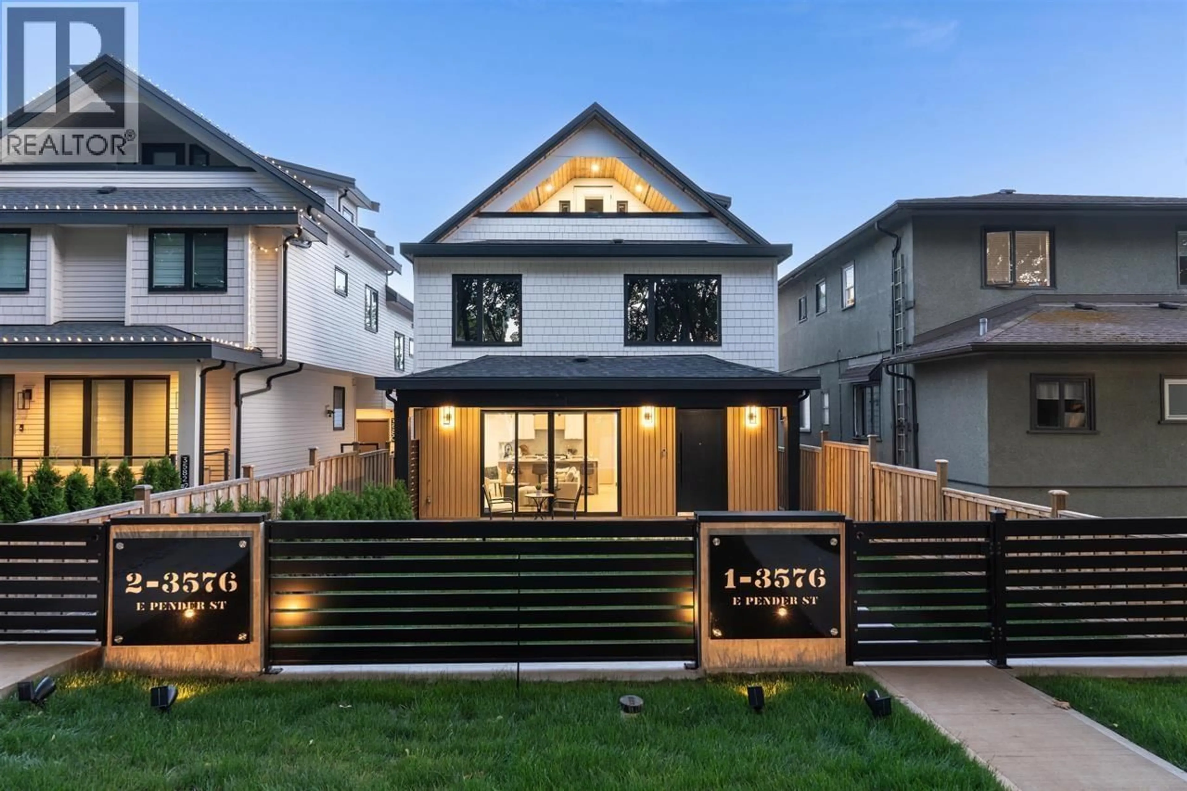 Home with vinyl exterior material, street for 1 - 3576 PENDER STREET, Vancouver British Columbia V5K2E3