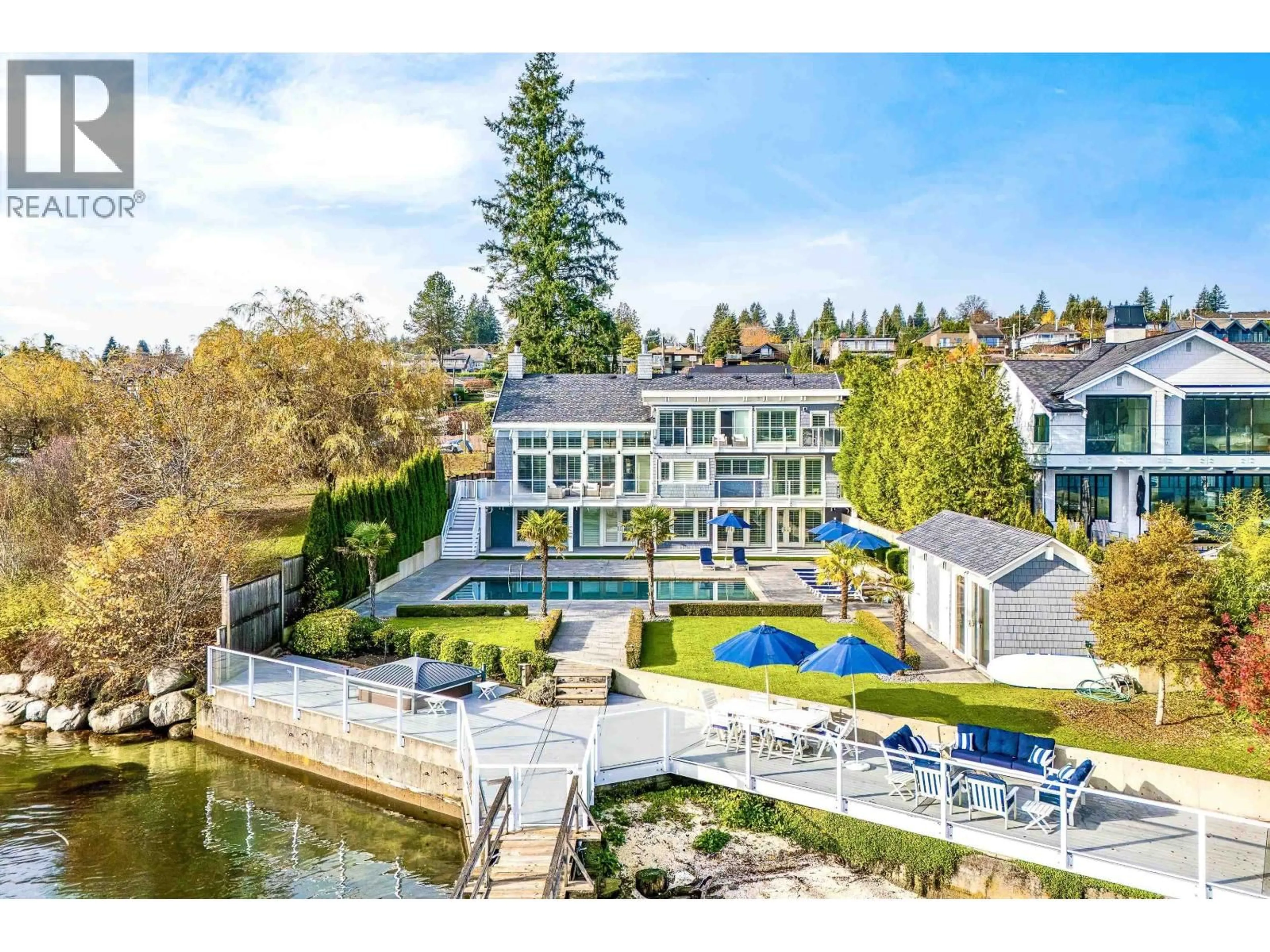 A pic from outside/outdoor area/front of a property/back of a property/a pic from drone, water/lake/river/ocean view for 614 LOWRY LANE, North Vancouver British Columbia V7G1R3