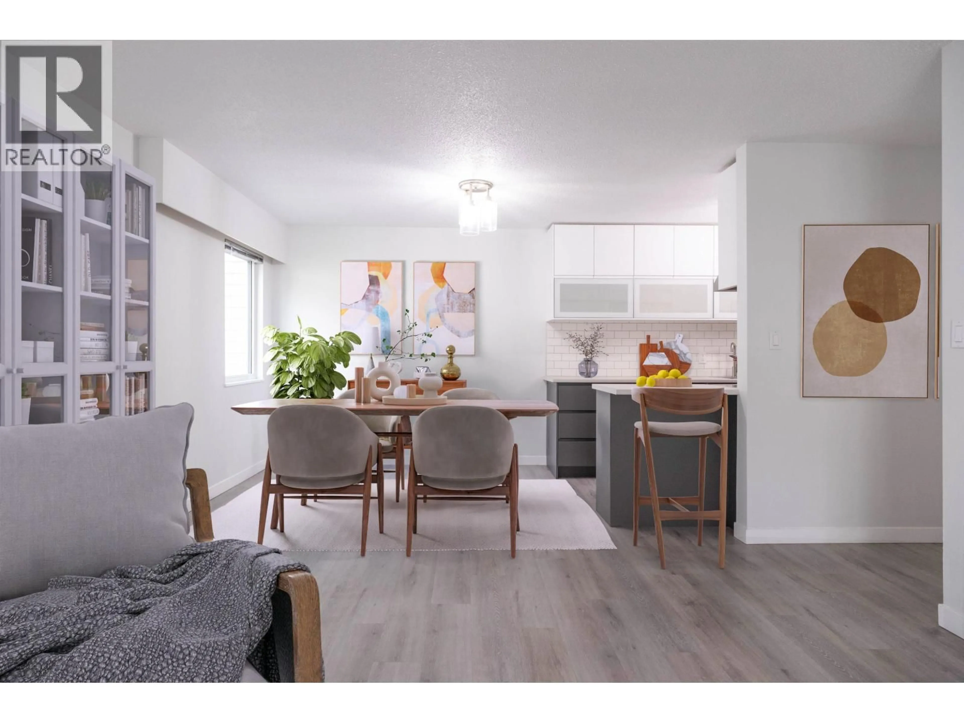 Open concept kitchen, wood/laminate floor for 216 - 780 PREMIER STREET, North Vancouver British Columbia V7J2G8
