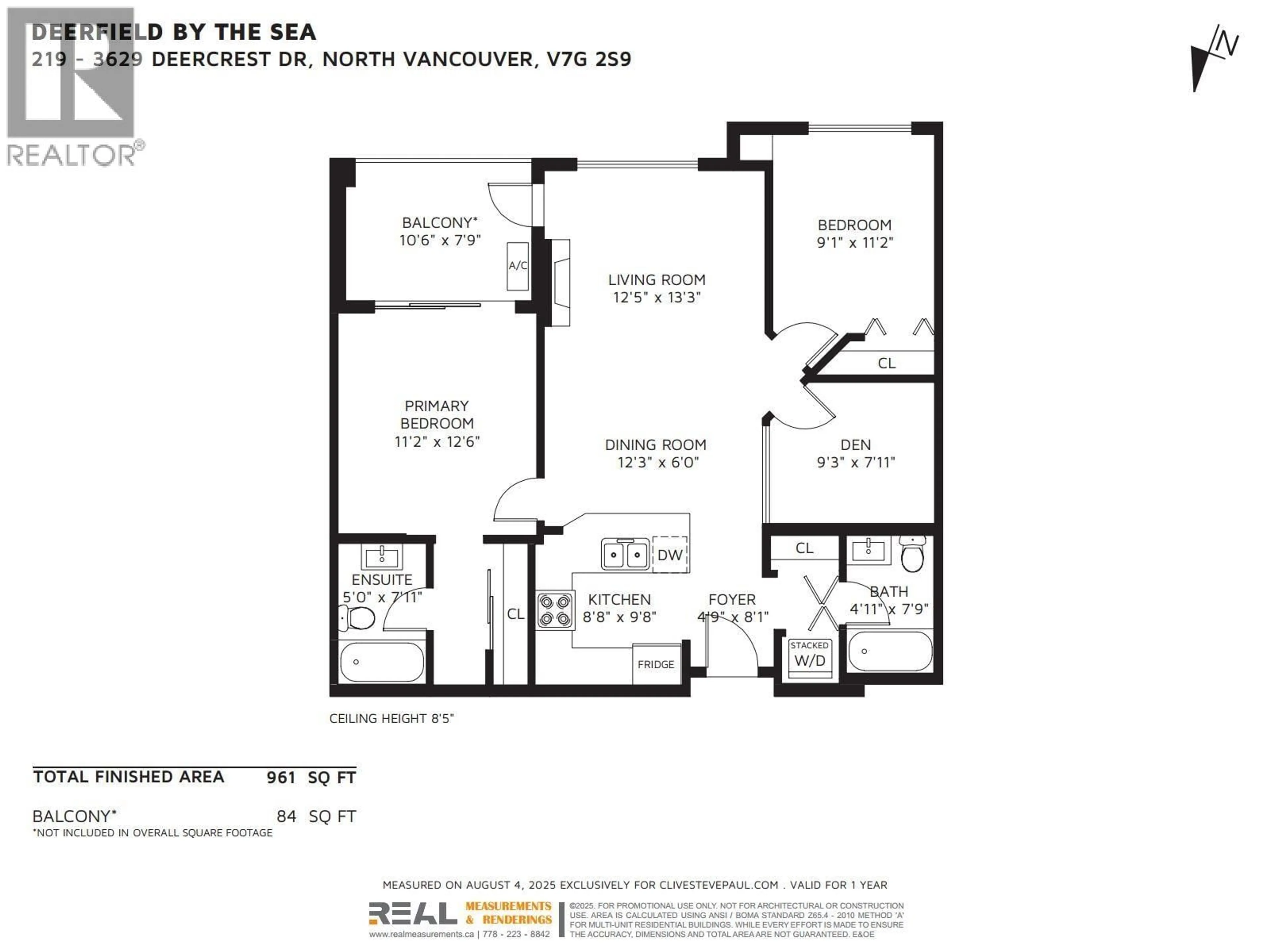 Floor plan for 219 - 3629 DEERCREST DRIVE, North Vancouver British Columbia V7G2S9